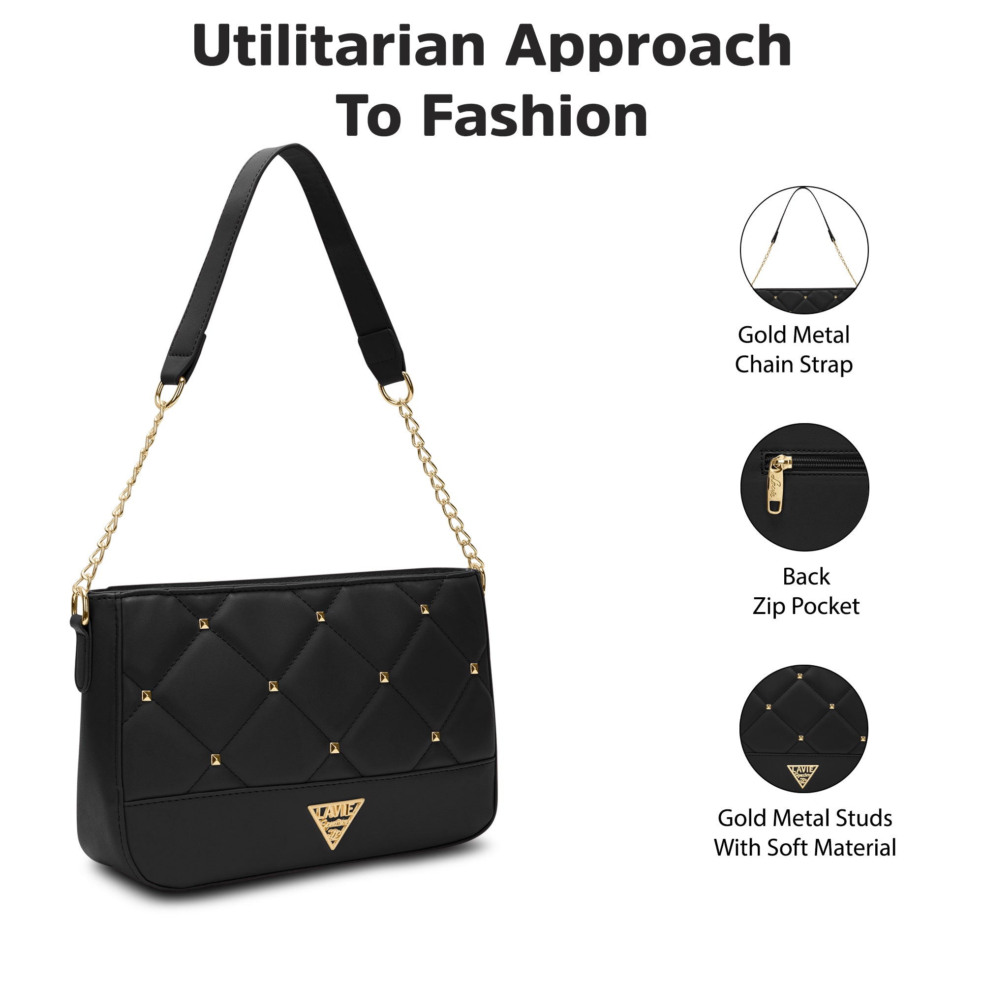 Stud Omaha Small Hobo Bag