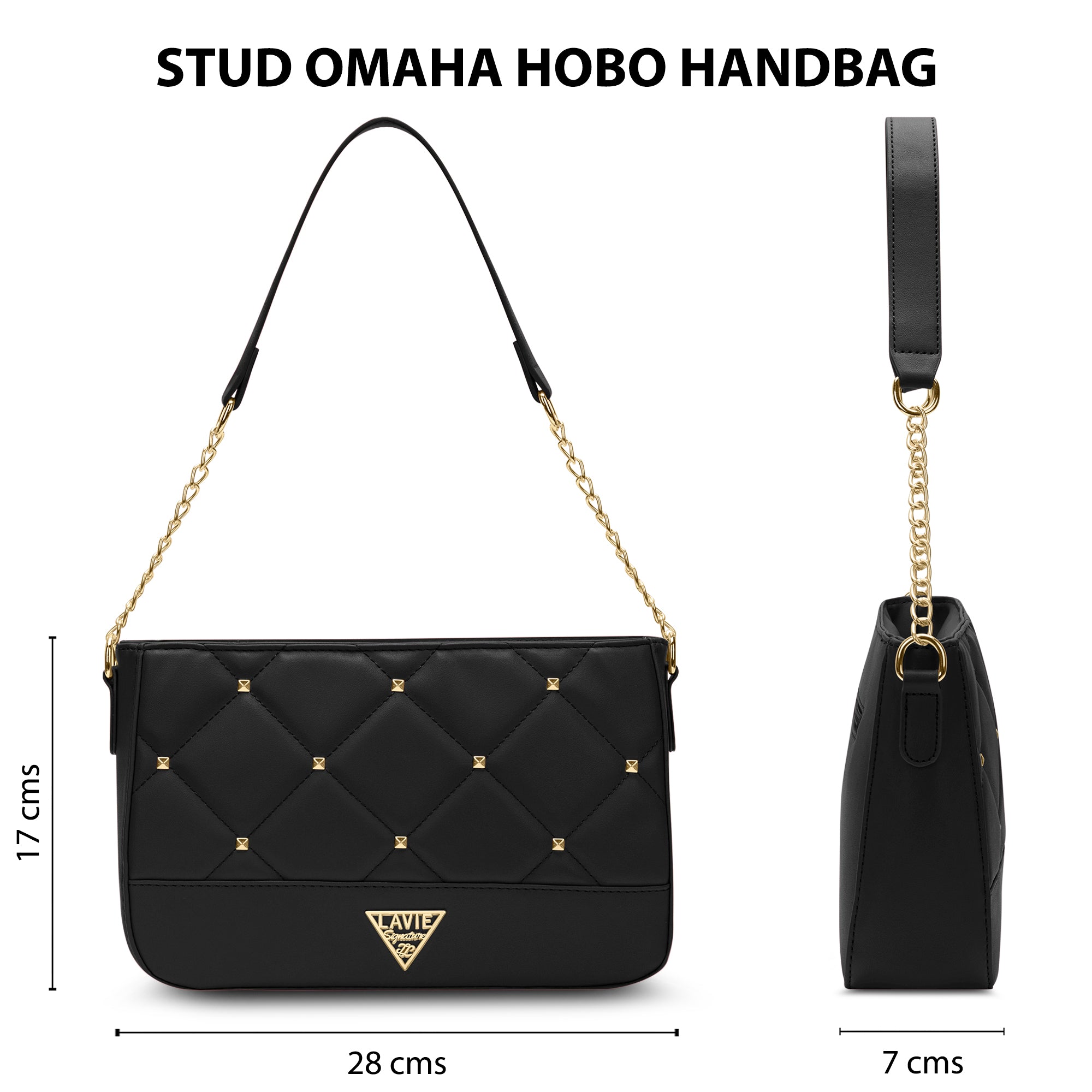 Stud Omaha Small Hobo Bag