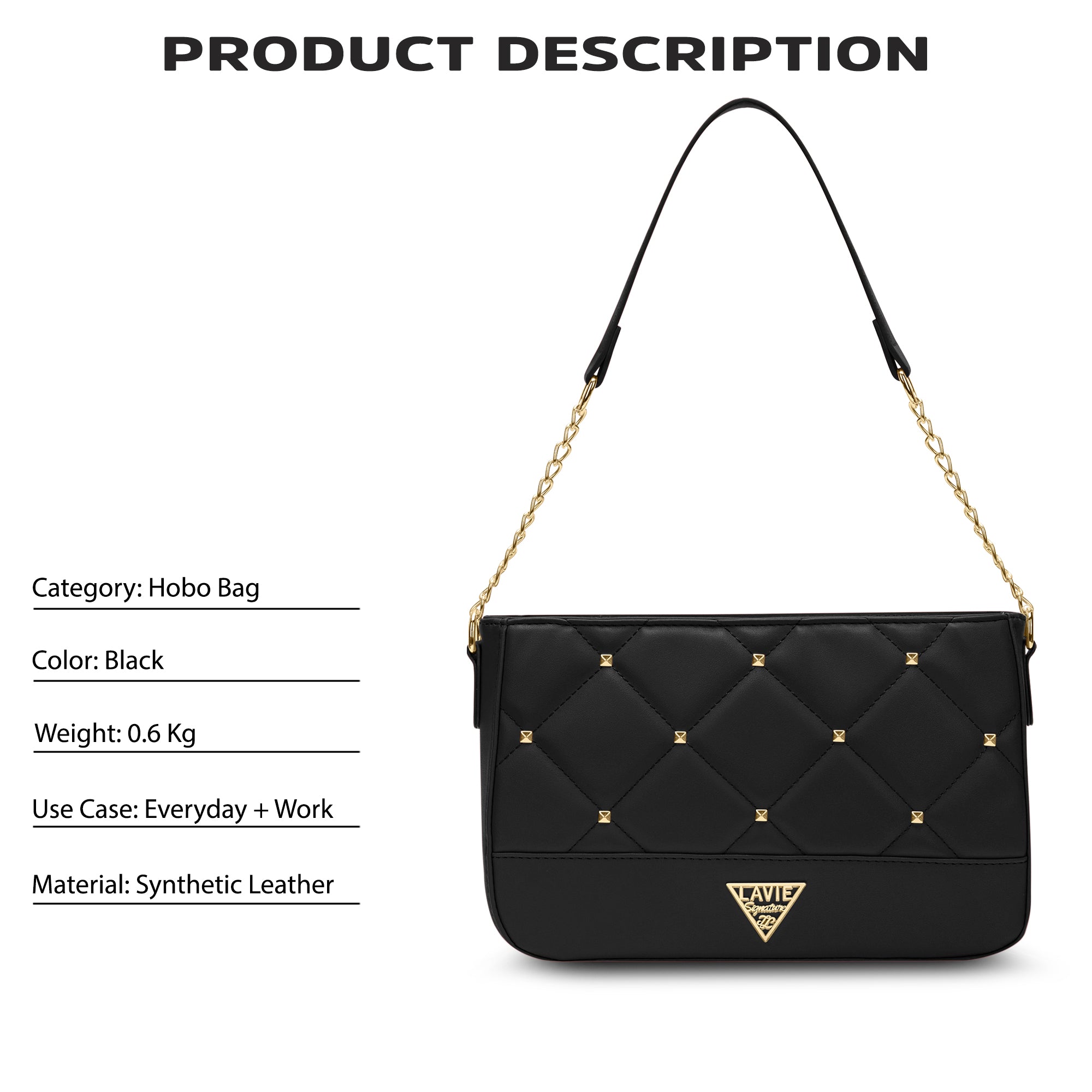 Stud Omaha Small Hobo Bag
