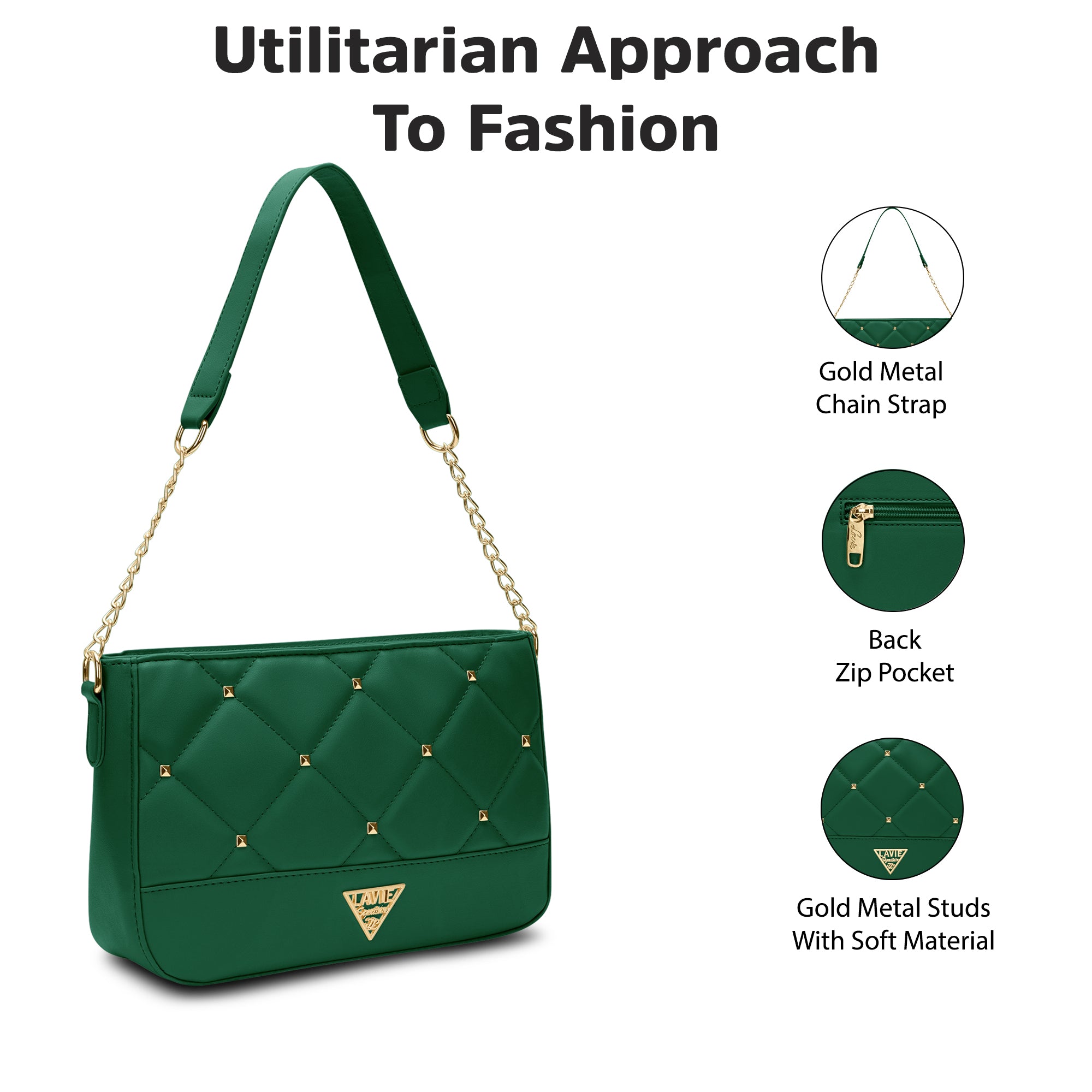 Stud Omaha Small Hobo Bag