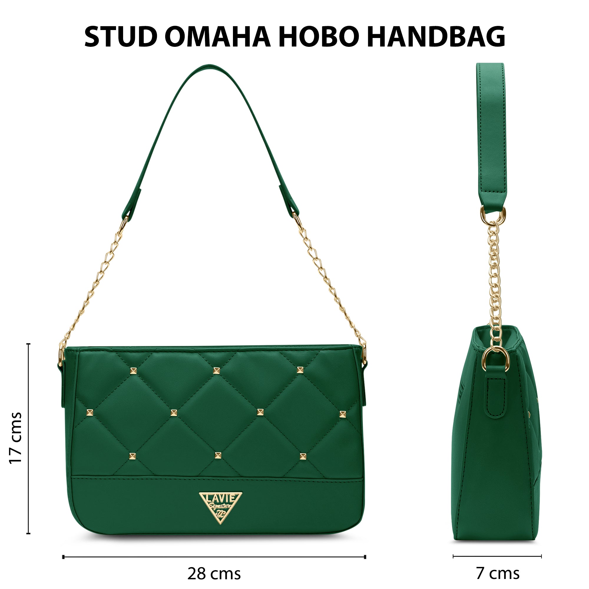 Stud Omaha Small Hobo Bag