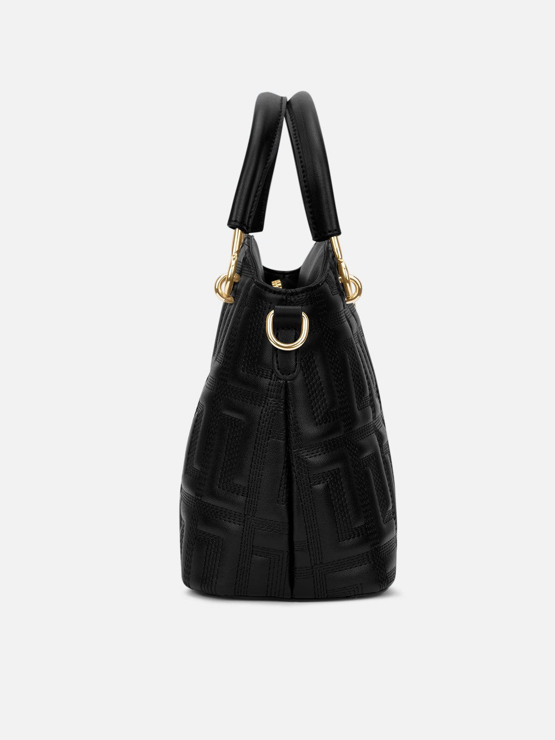 Quilt Tinian Satchel Bag 'S Ladies Handbag Black