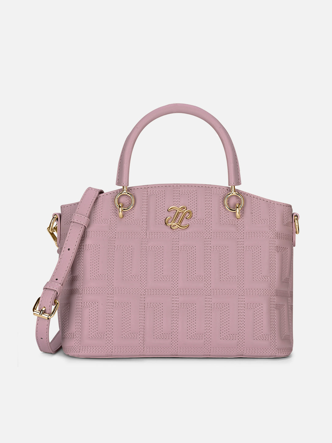 Quilt Tinian Small Pale Pink Satchel Bag