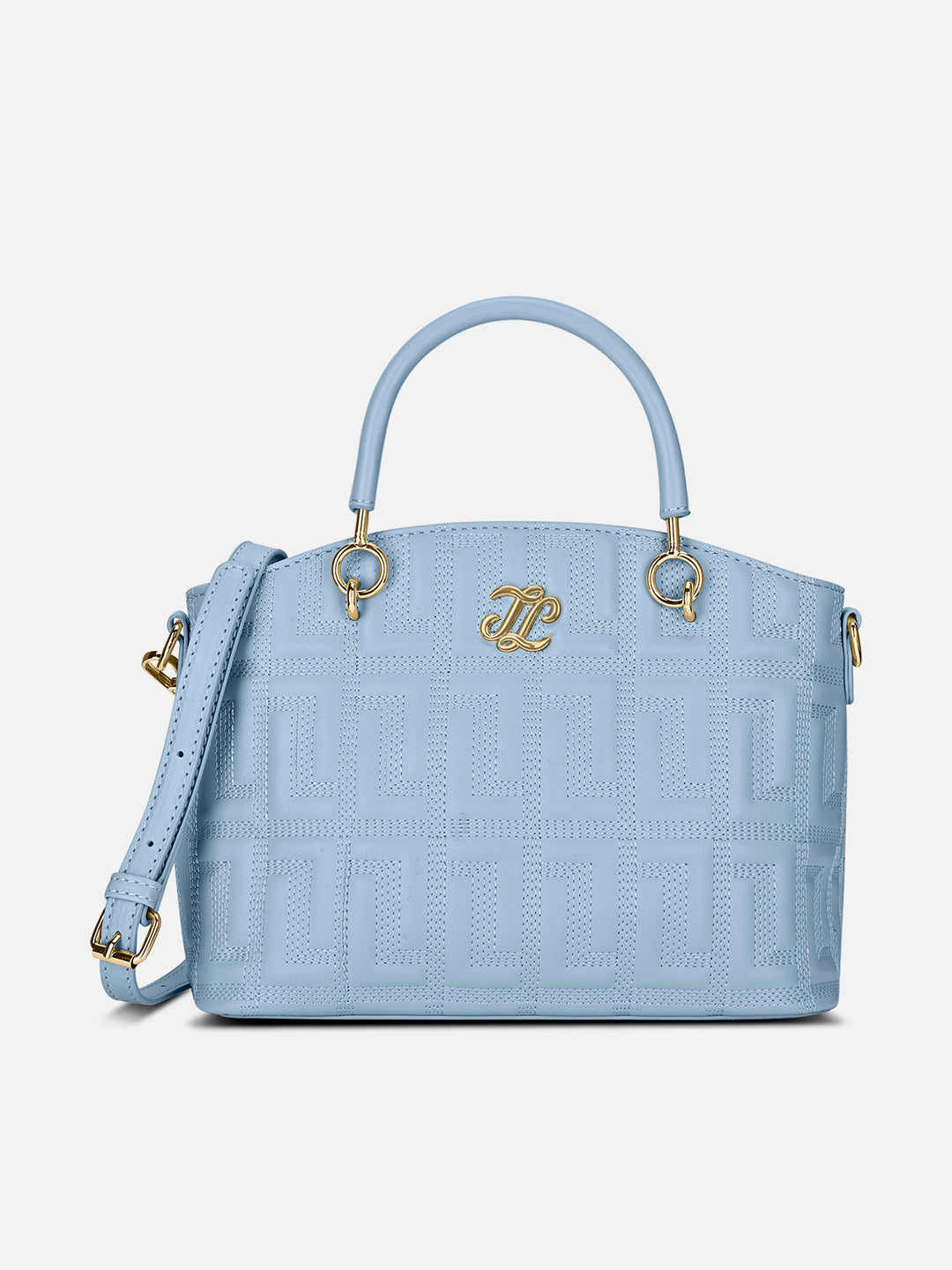 Quilt Tinian Small Blue Satchel Bag