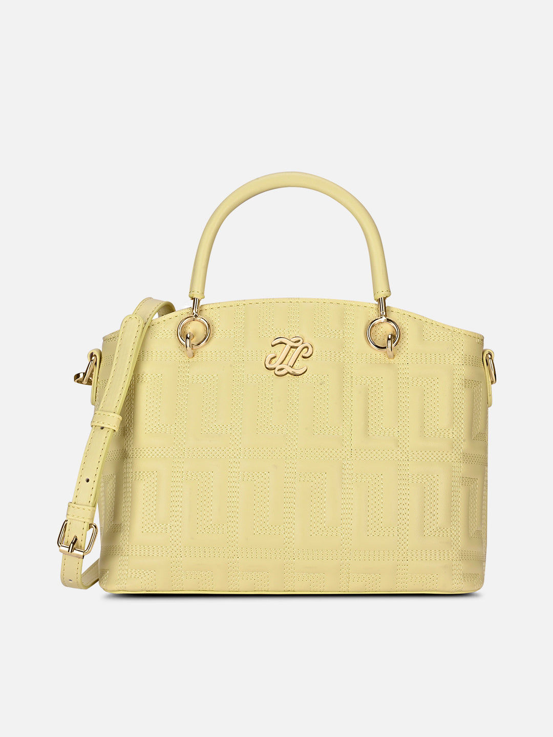 Quilt Tinian Small Butter Yellow Satchel Bag