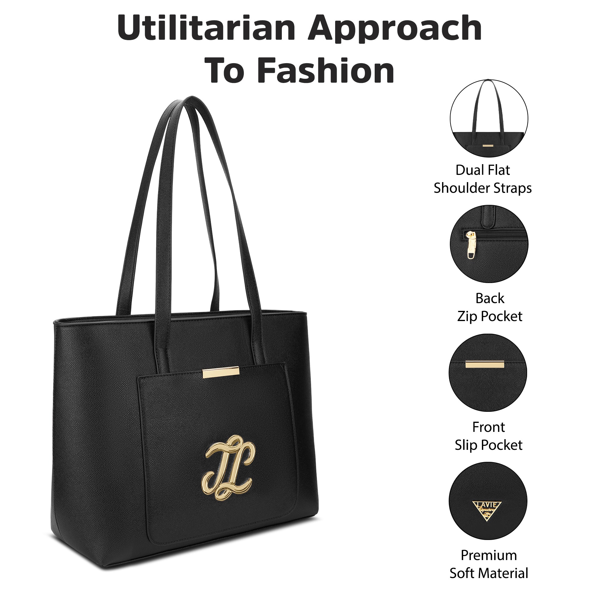 Avon Large Tote Bag Black