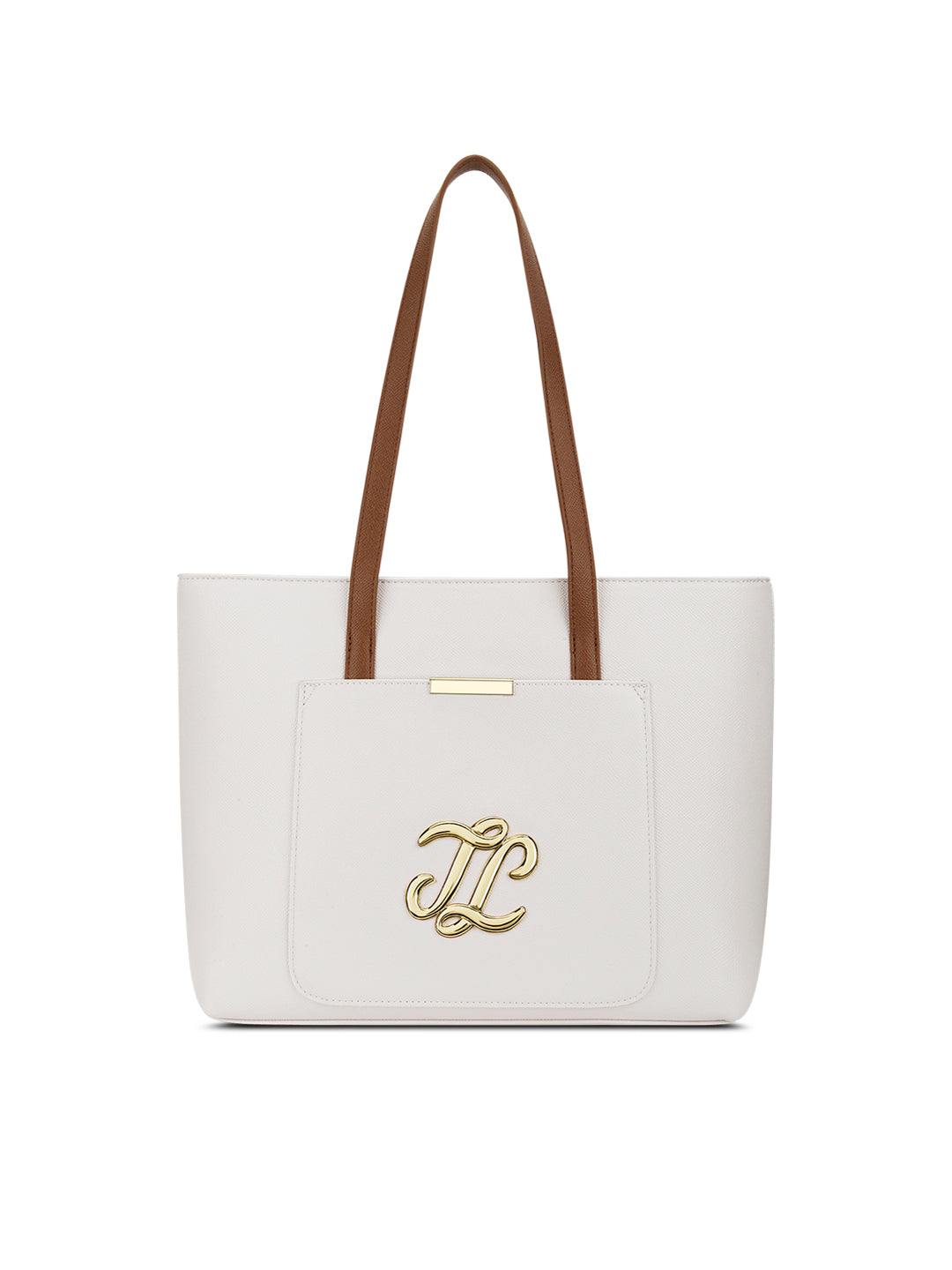 Colourblock Avon Large Tote Bag Off White