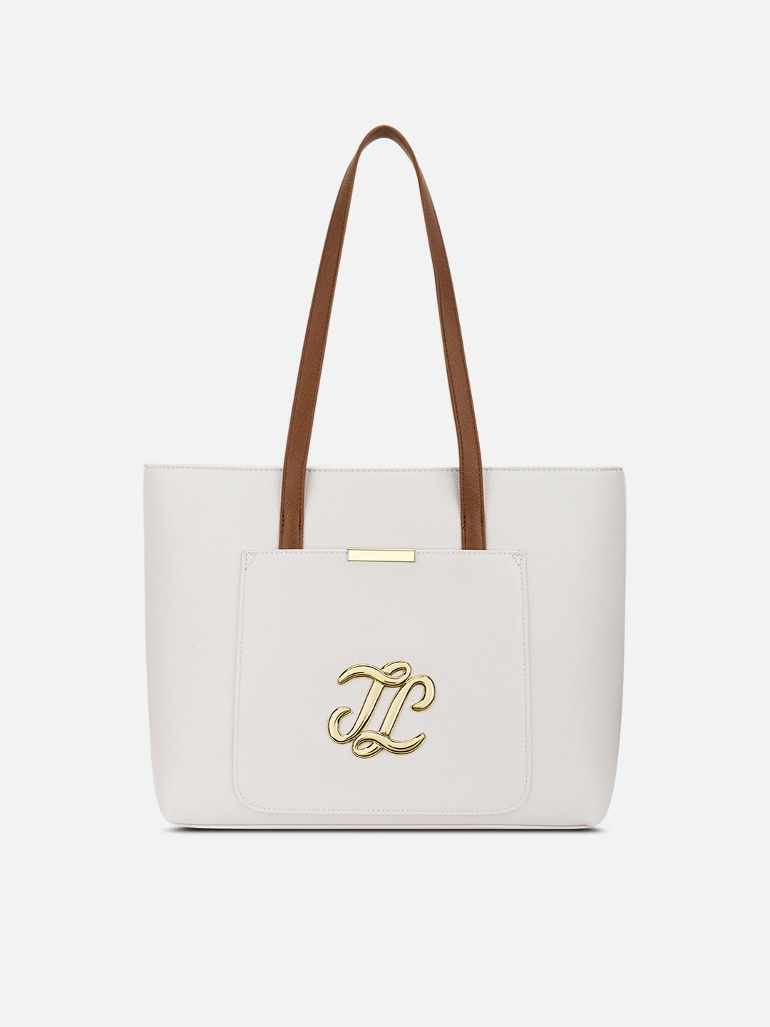 Colourblock Avon Large Tote Bag Off White