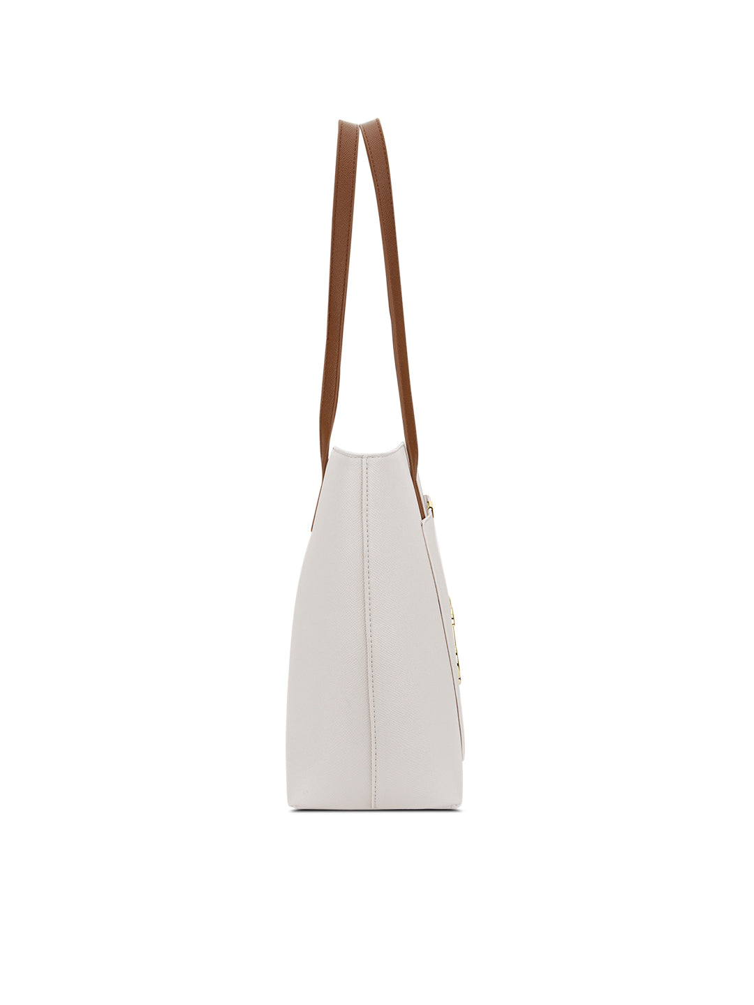 Colourblock Avon Large Tote Bag Off White