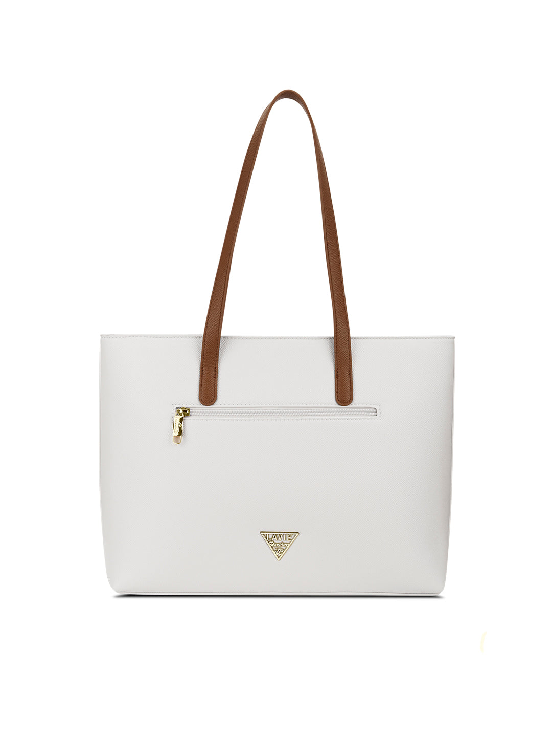 Colourblock Avon Large Tote Bag Off White