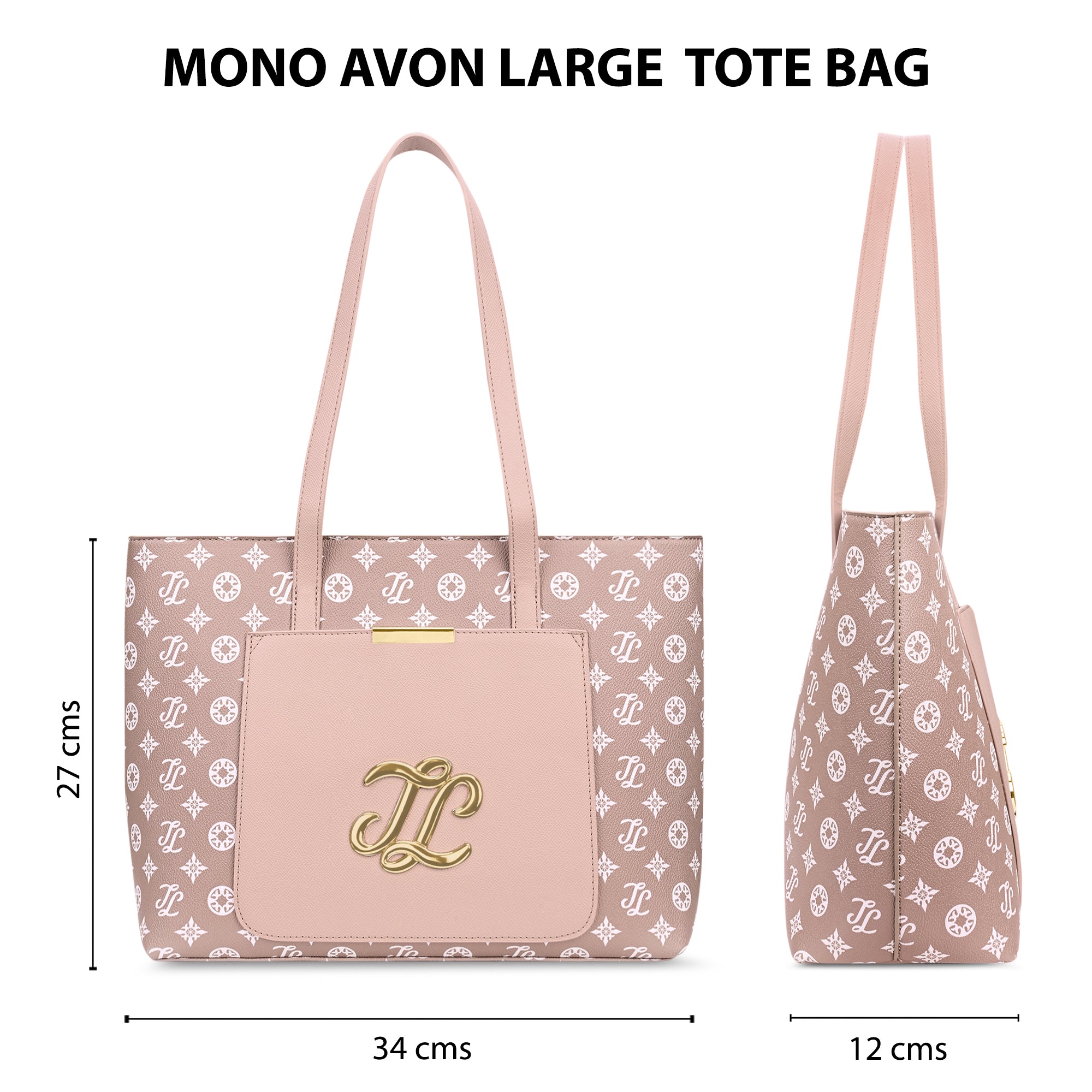 Mono Avon Large Tote Bag Pink