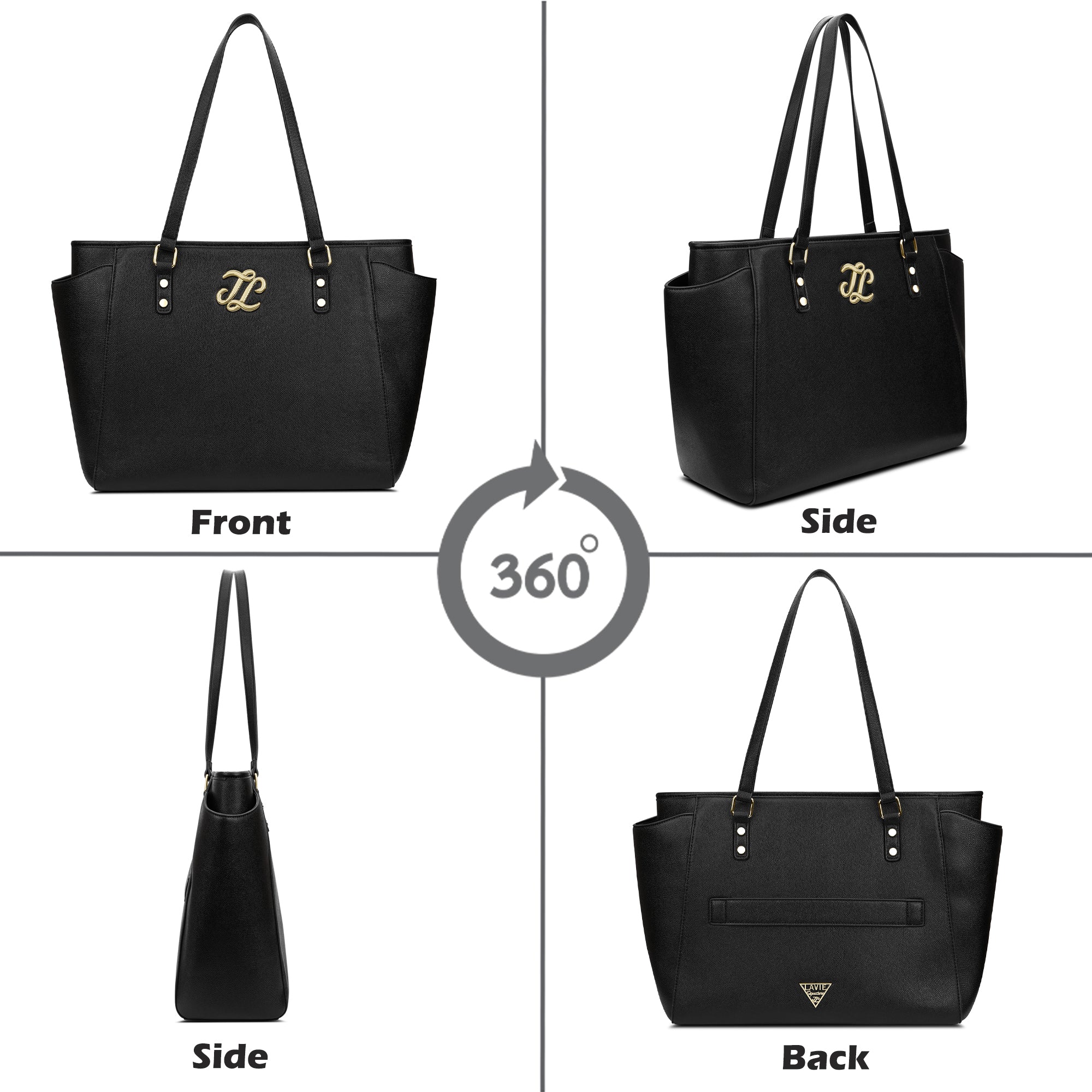 Carmel Large Tote Bag Black