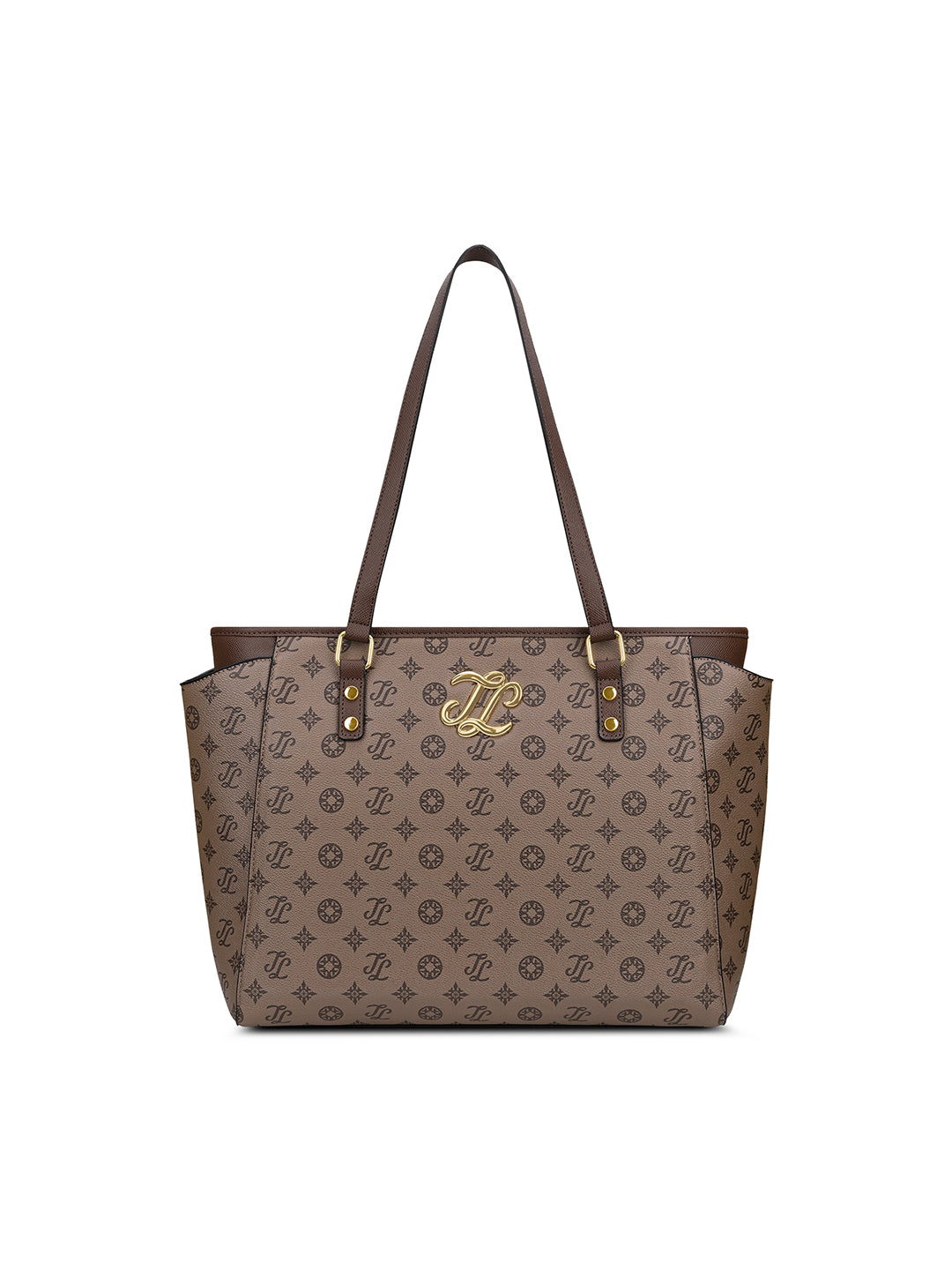 Mono Carmel Large Tote Bag Coffee