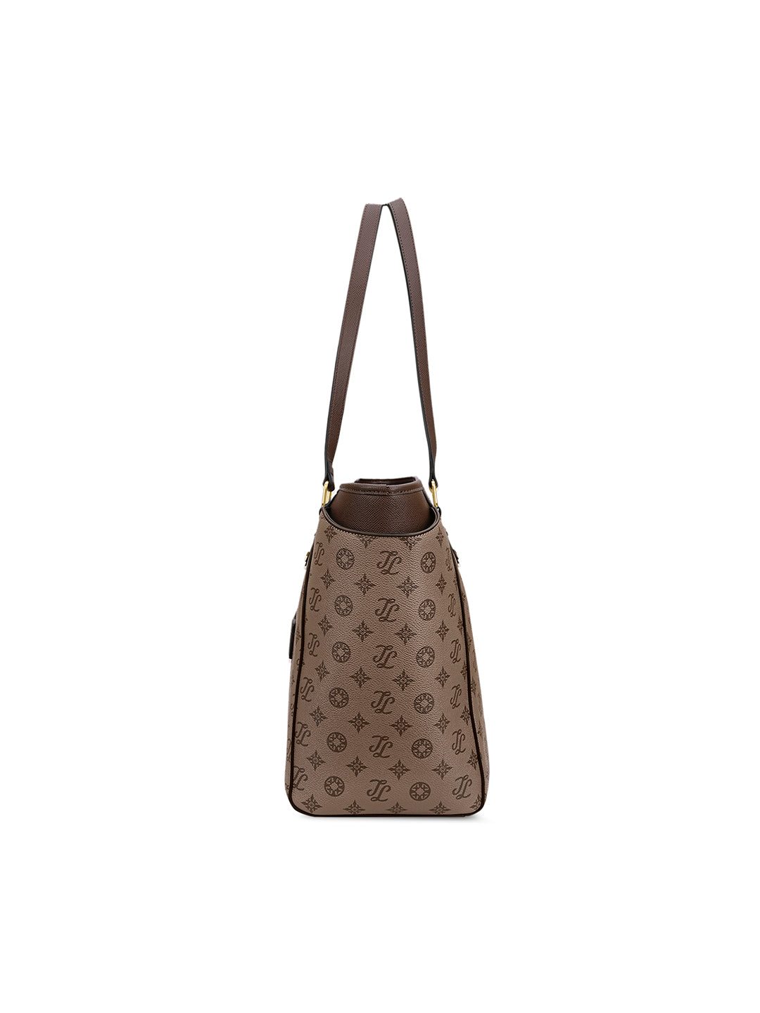 Mono Carmel Large Tote Bag Coffee