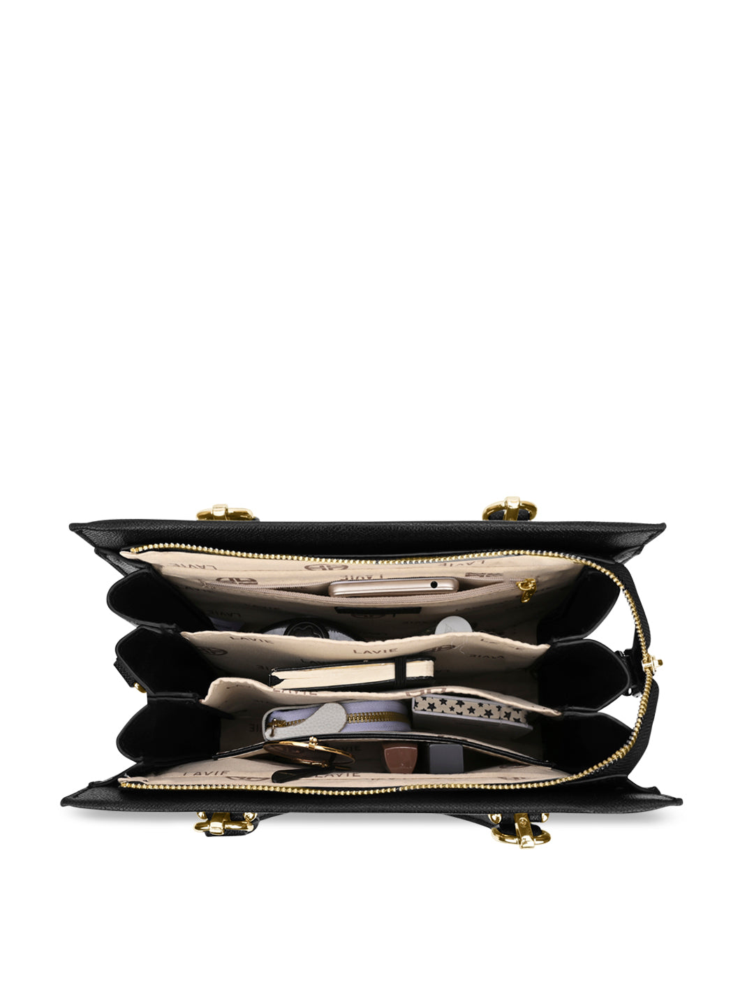 Yuma 3 Compartment Medium Sling Bag Black