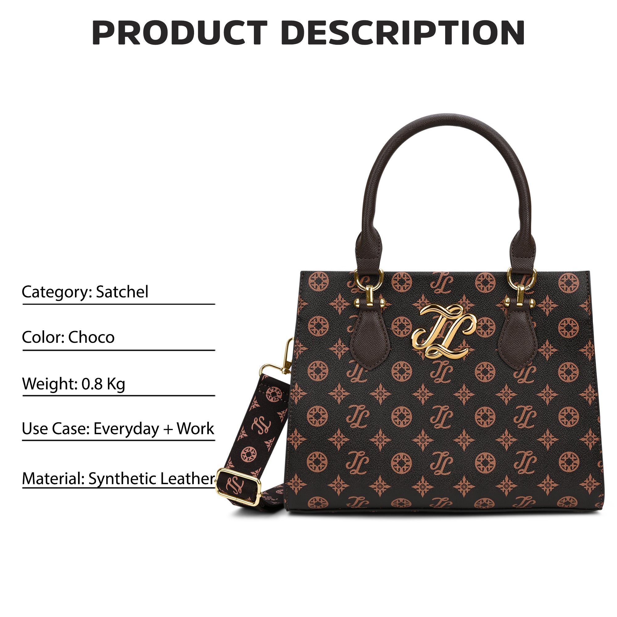 Mono Yuma 3 Compartment Medium Sling Bag Choco
