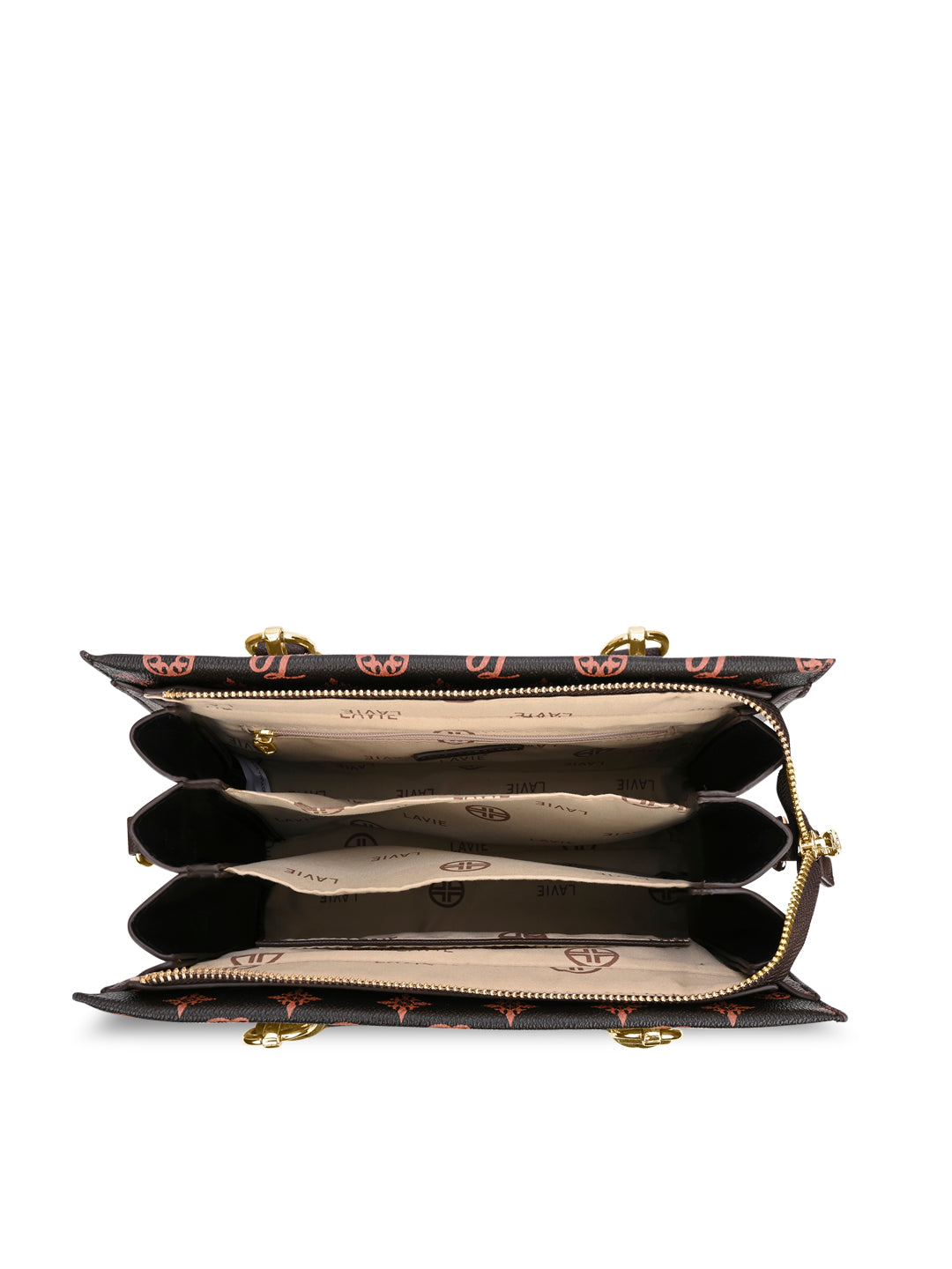 Mono Yuma 3 Compartment Medium Sling Bag Choco