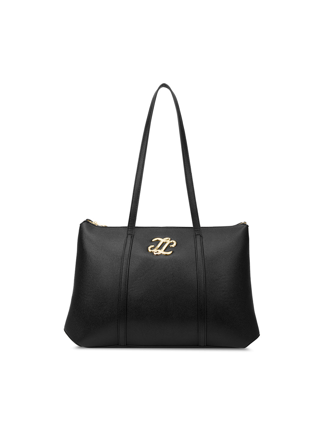 Evans 3 Compartment Large Tote Bag Black