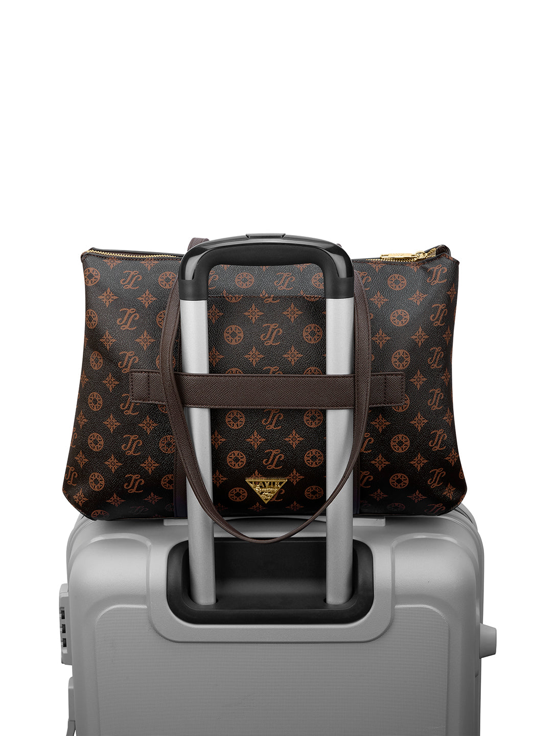 Mono Evans 3 Compartment Large Tote Bag Choco
