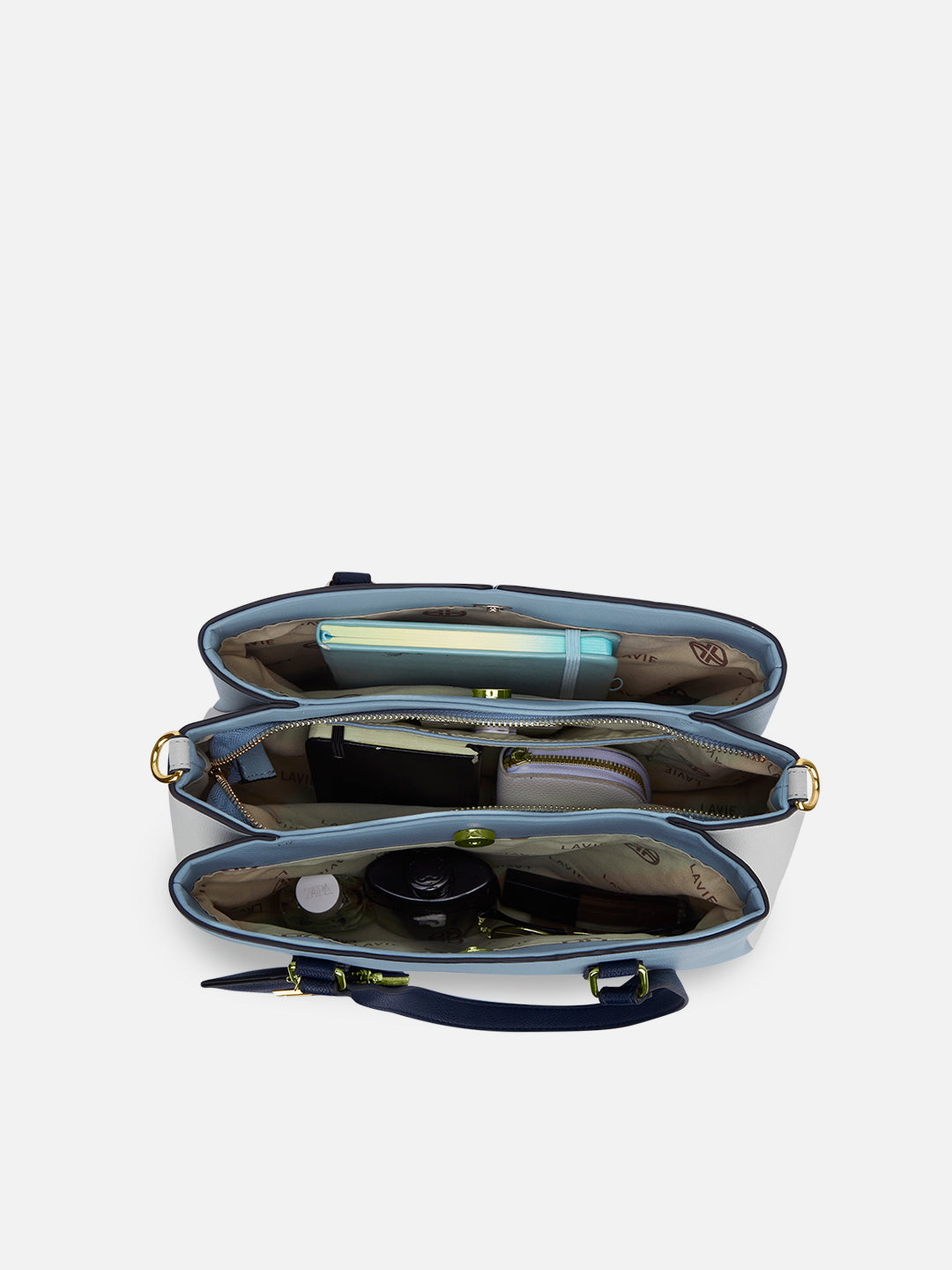 Rumi 3 Compartment Large Satchel Bag