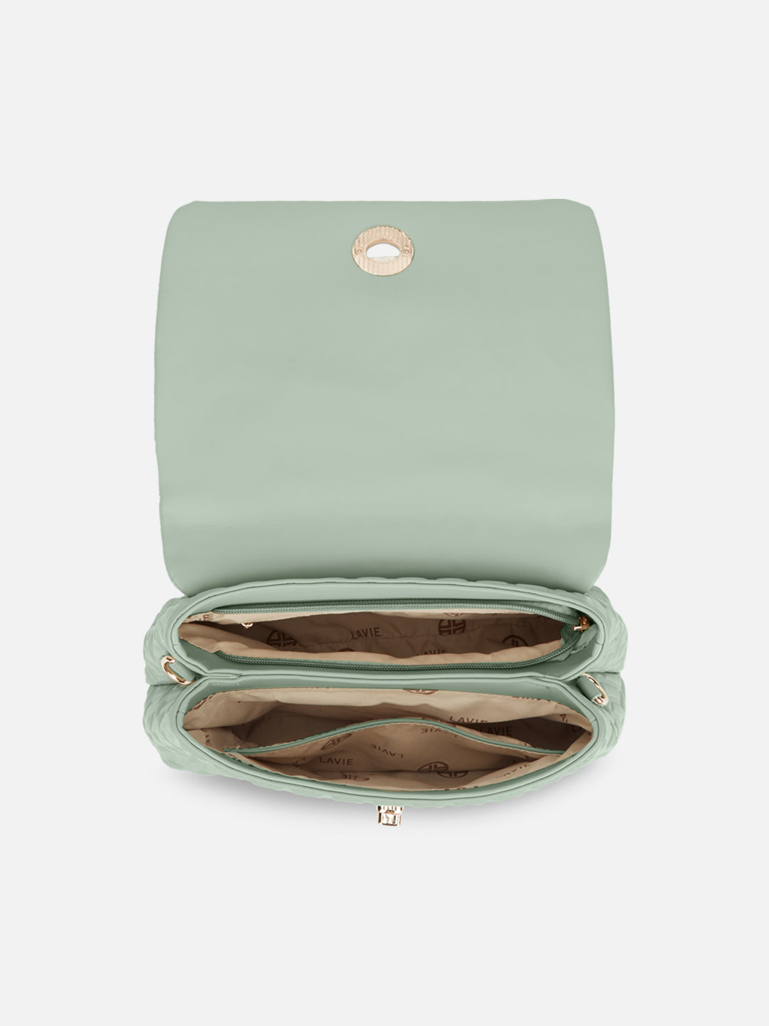 Chaney Medium Flap Satchel Bag Mint