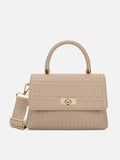 Chaney Flap Small Beige Handbag