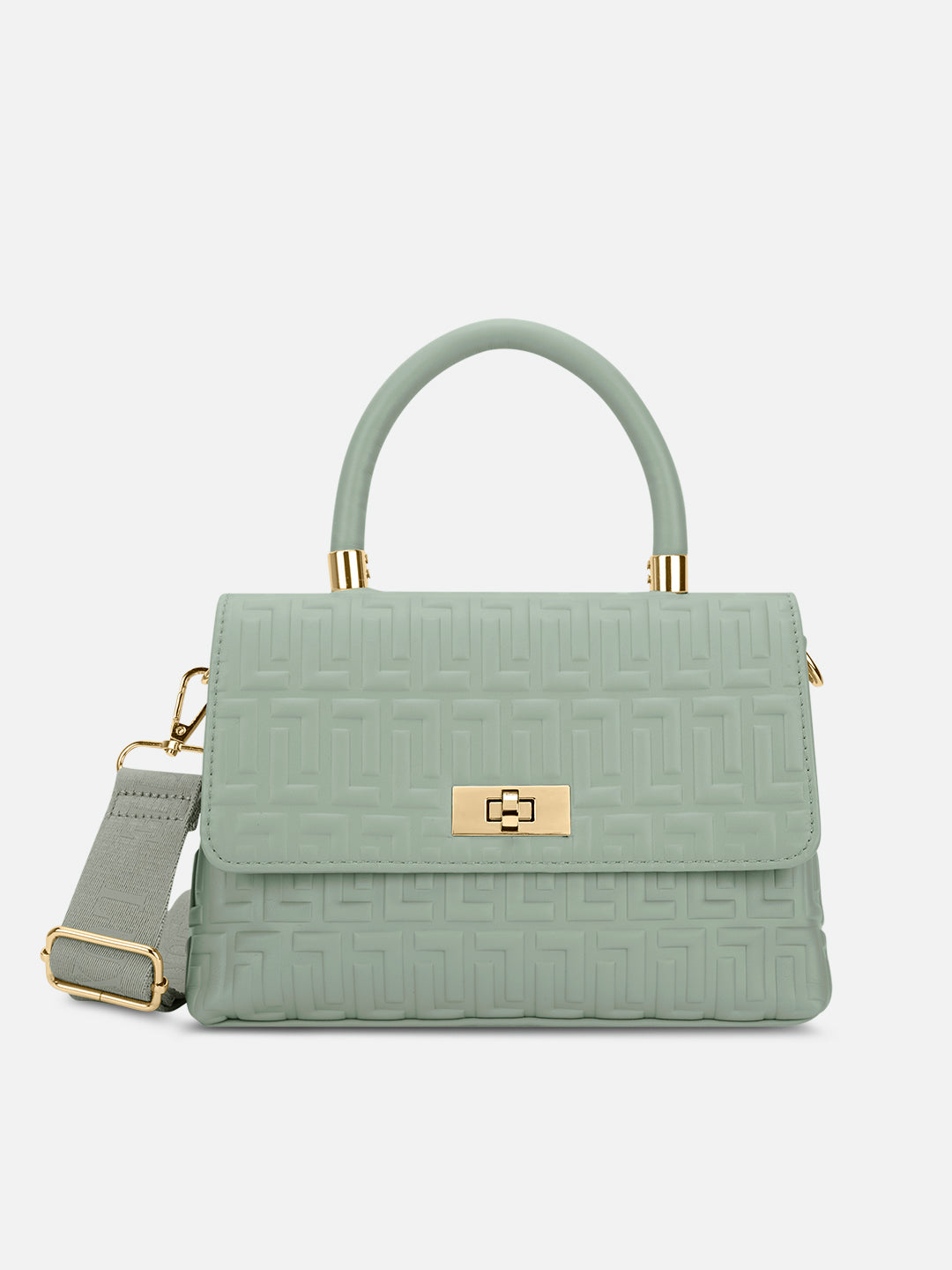 Chaney Small Flap Satchel Bag Mint