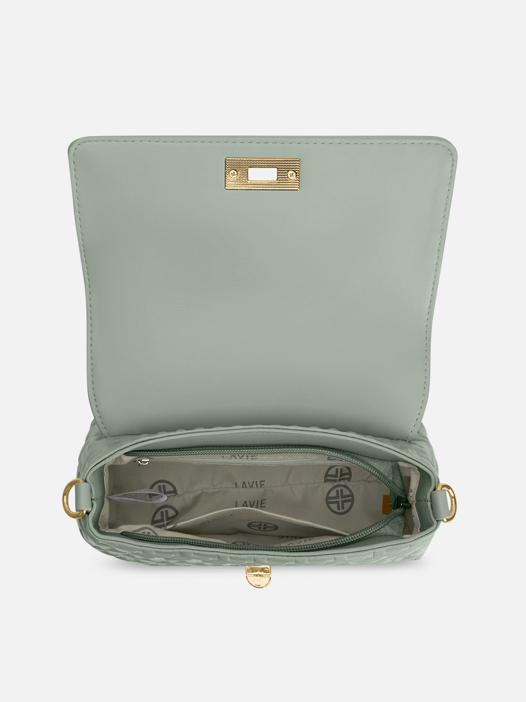 Chaney Small Flap Satchel Bag Mint