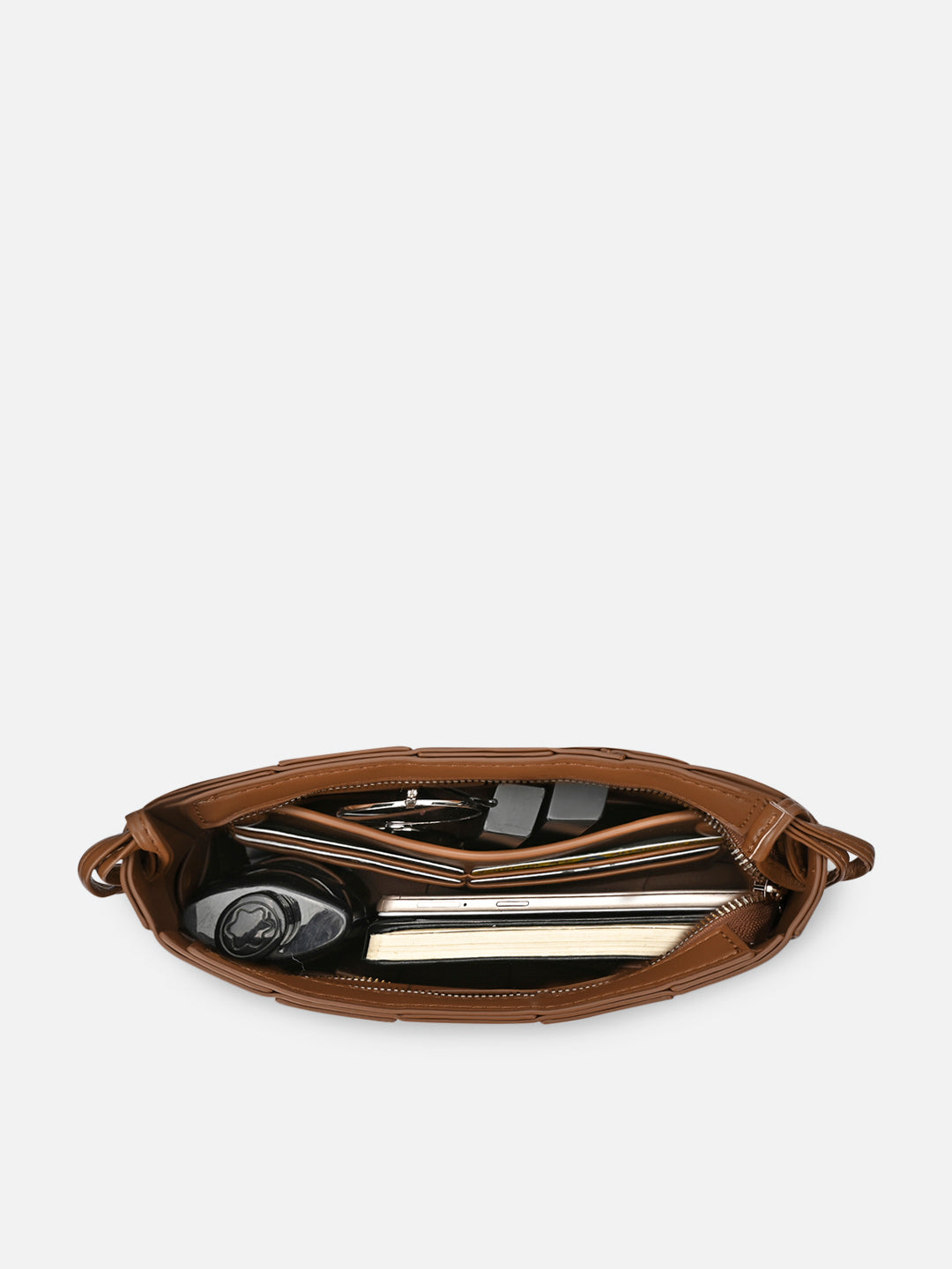 Bot Elle Small Hobo Bag Tan