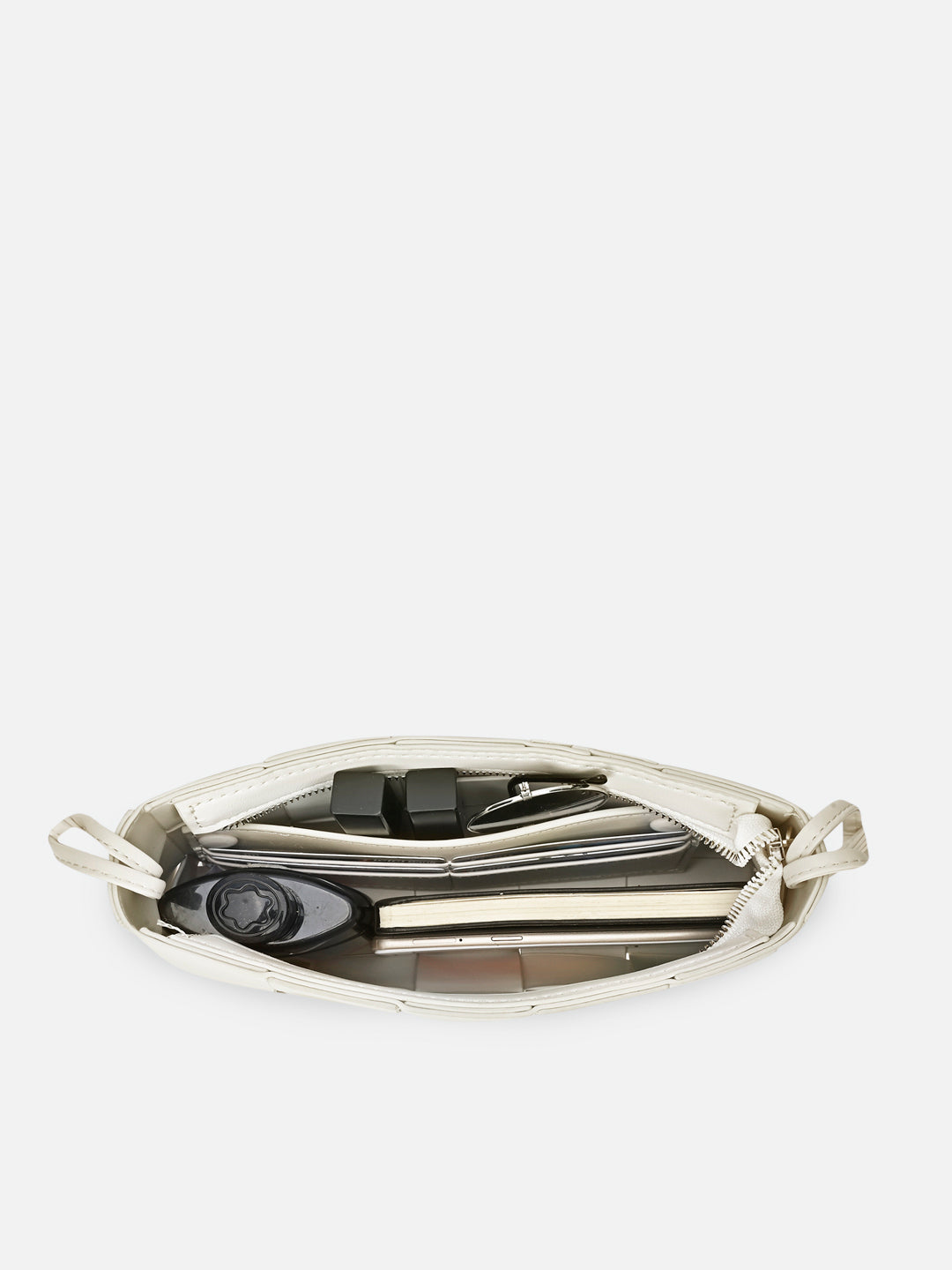 Bot Elle Small Hobo Bag Offwhite