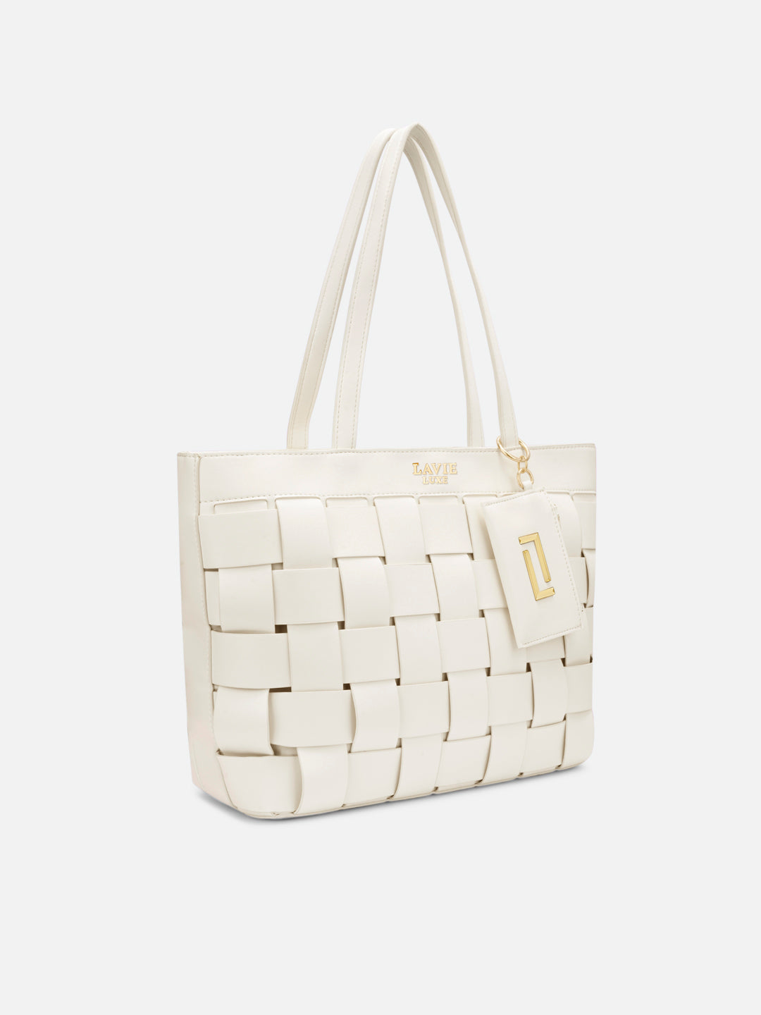 Bot Elle Large Tote Bag Offwhite