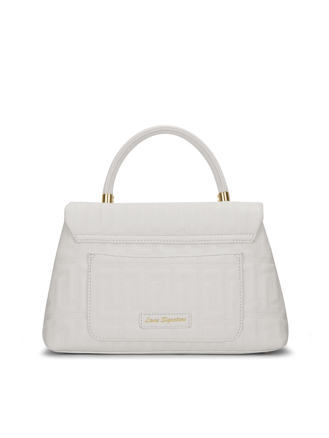 Quilt Marco Flap Medium 'S Ladies Handbag Off White