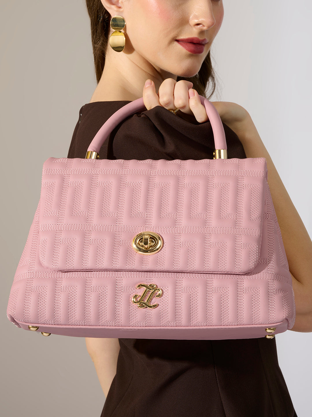 Quilt Marco Flap Medium 'S Ladies Handbag P Pink