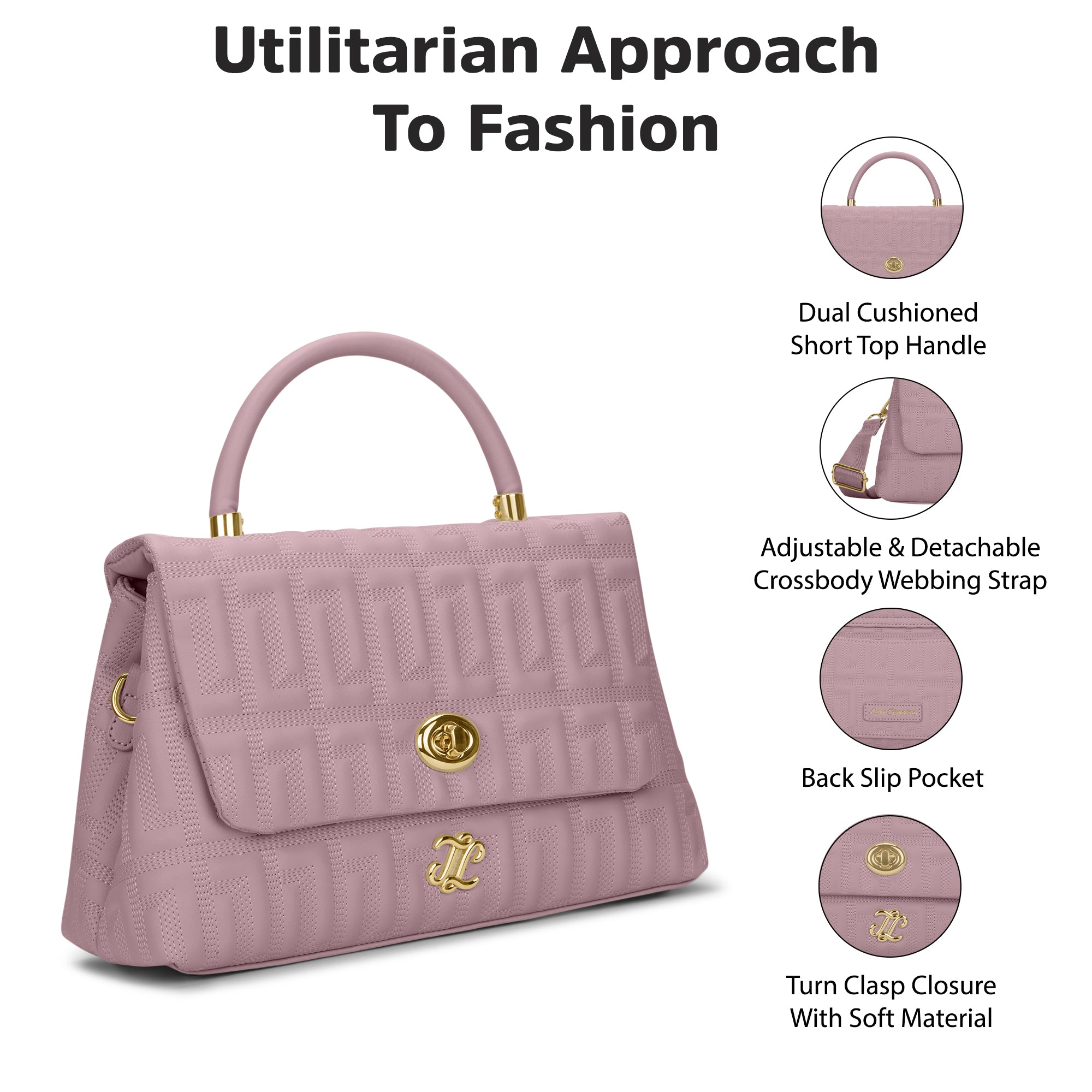 Quilt Marco Flap Medium 'S Ladies Handbag P Pink