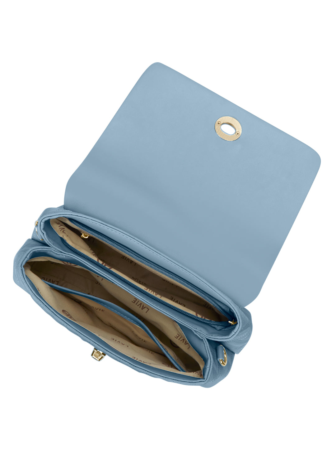 Quilt Marco Flap Medium 'S Ladies Handbag Blue Aura