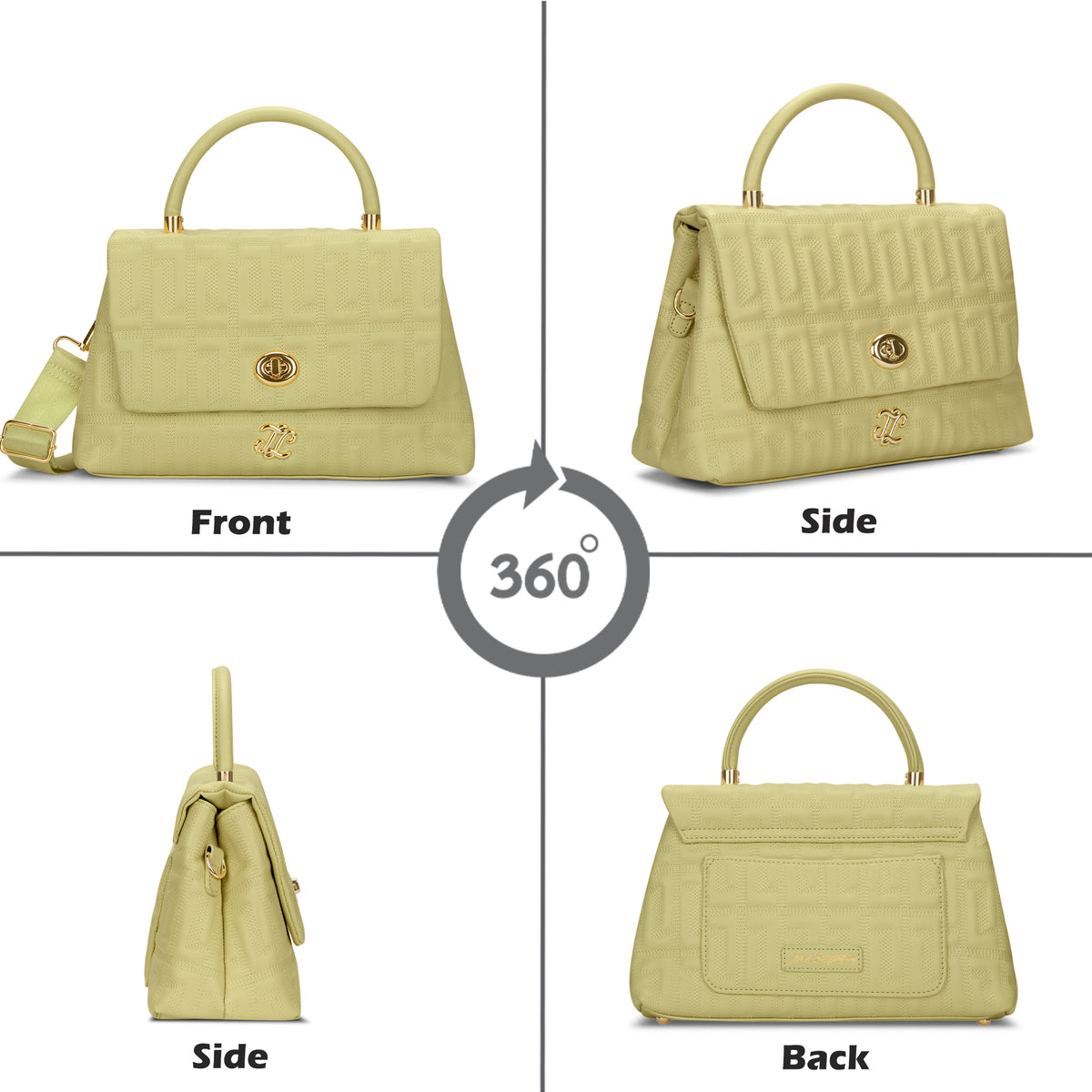 Quilt Marco Flap Medium 'S Ladies Handbag Butter Yellow