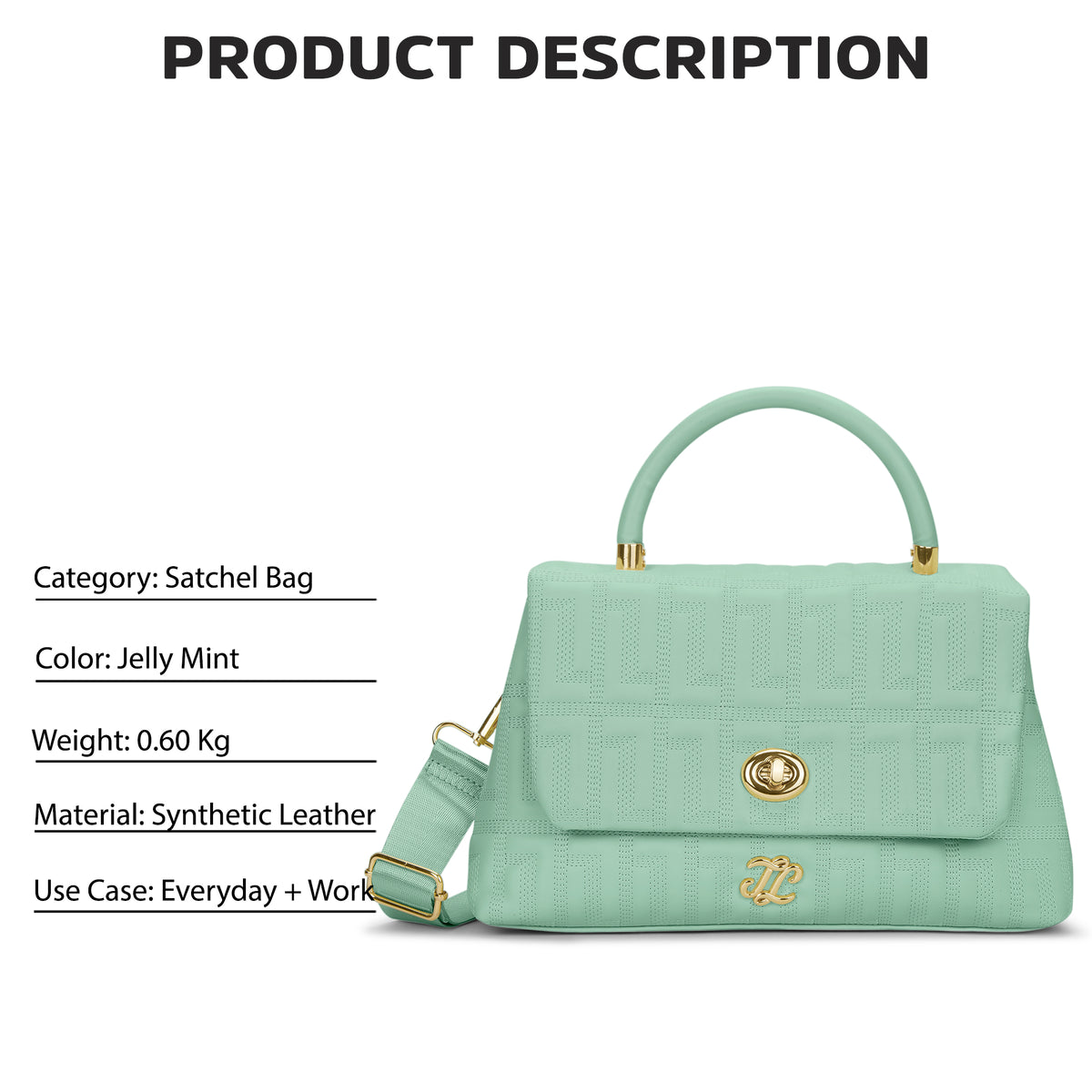 Quilt Marco Flap Medium 'S Ladies Handbag Jelly Mint
