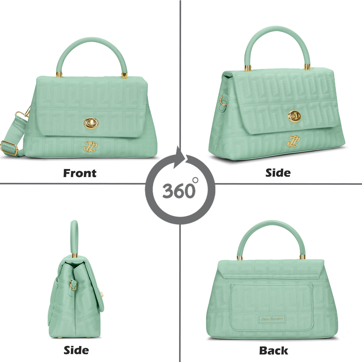Quilt Marco Flap Medium 'S Ladies Handbag Jelly Mint