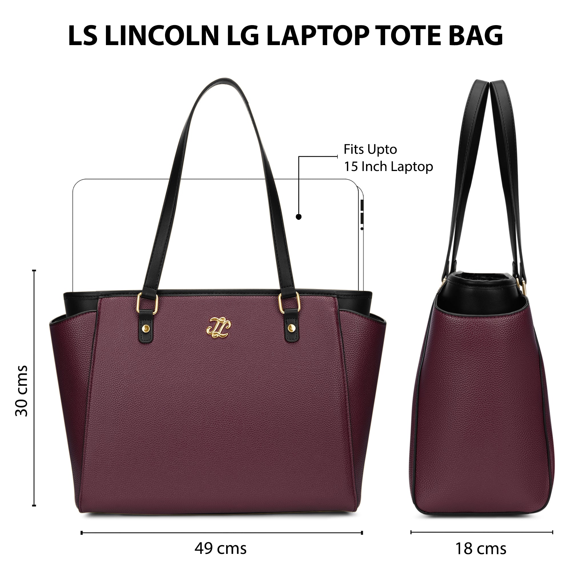 Lincoln Large Tote Bag 'S Ladies Handbag Maroon