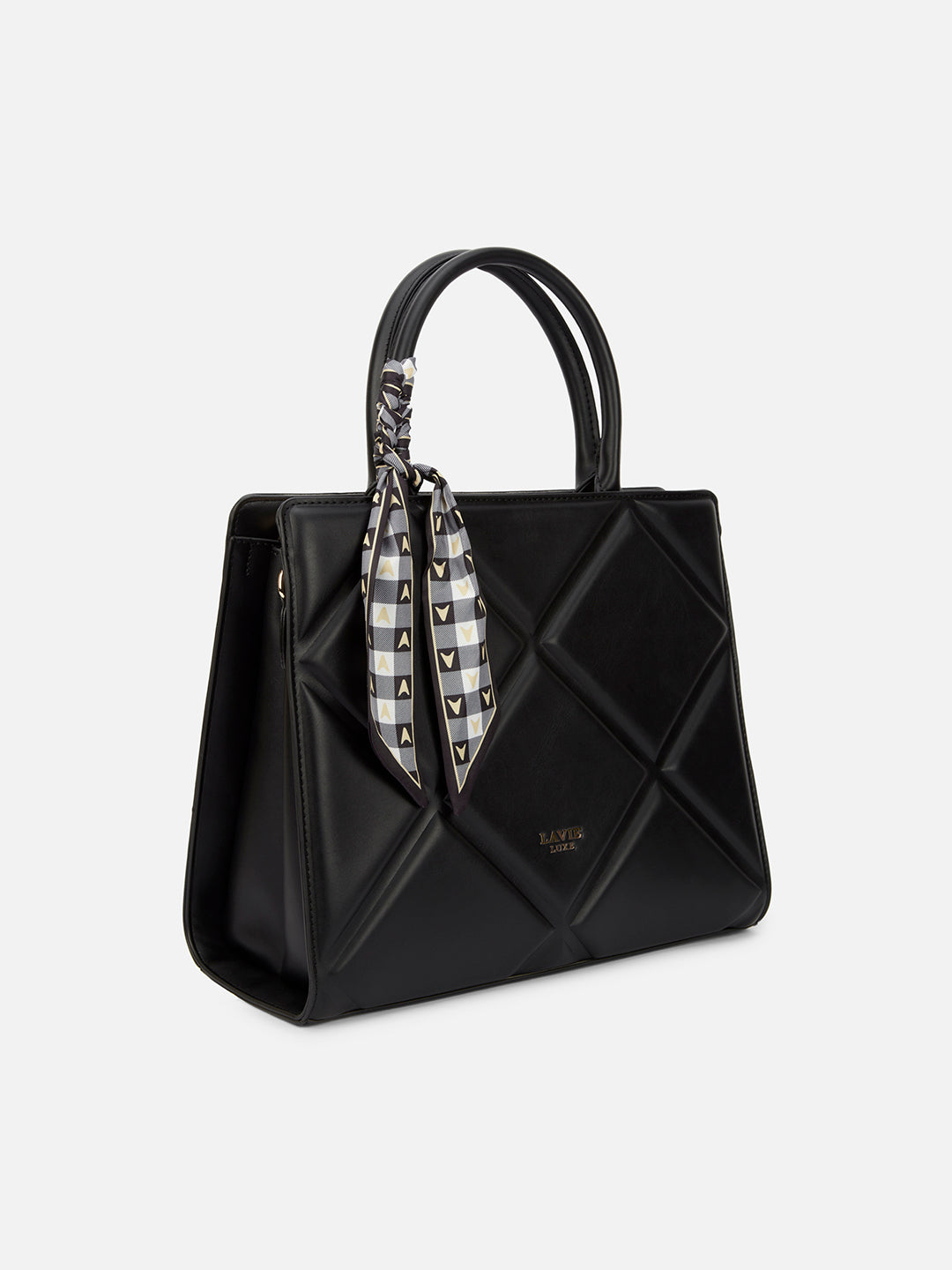 Quare Large Satchel Bag Black