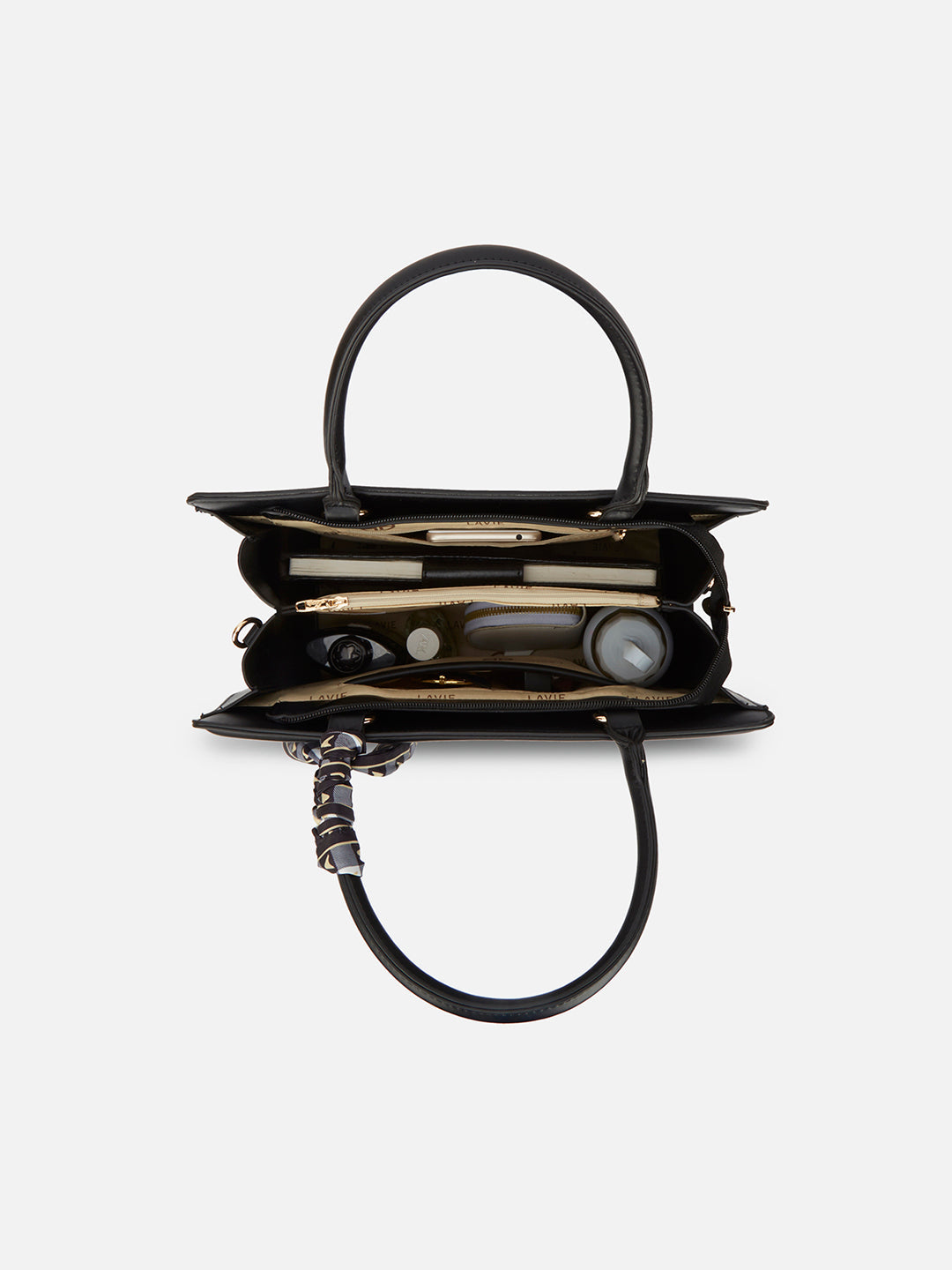 Quare Large Satchel Bag Black