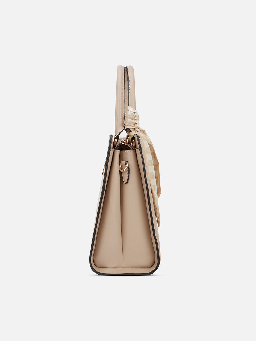 Quare Large Satchel Bag Beige