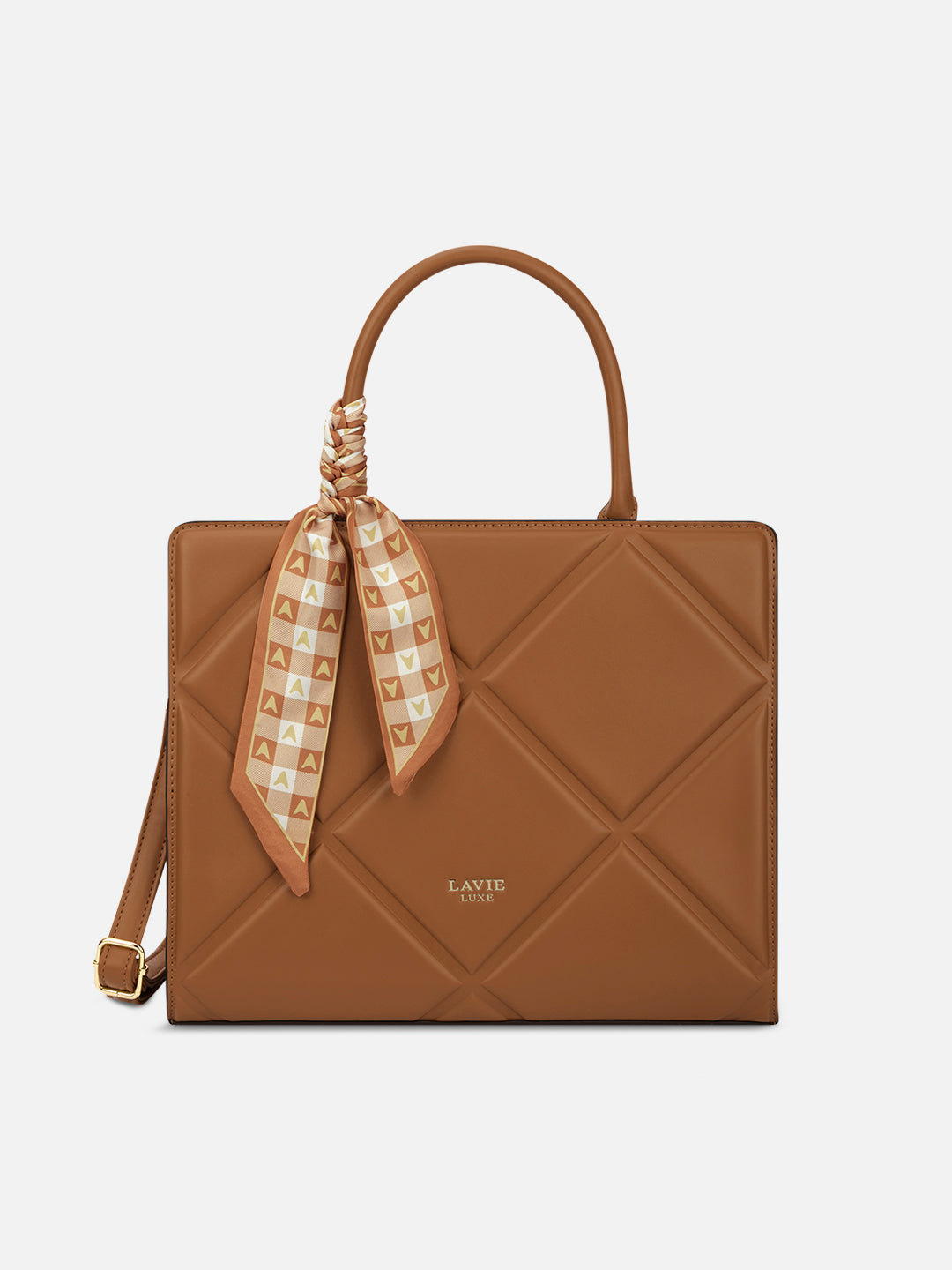 Quare Large Satchel Bag Tan