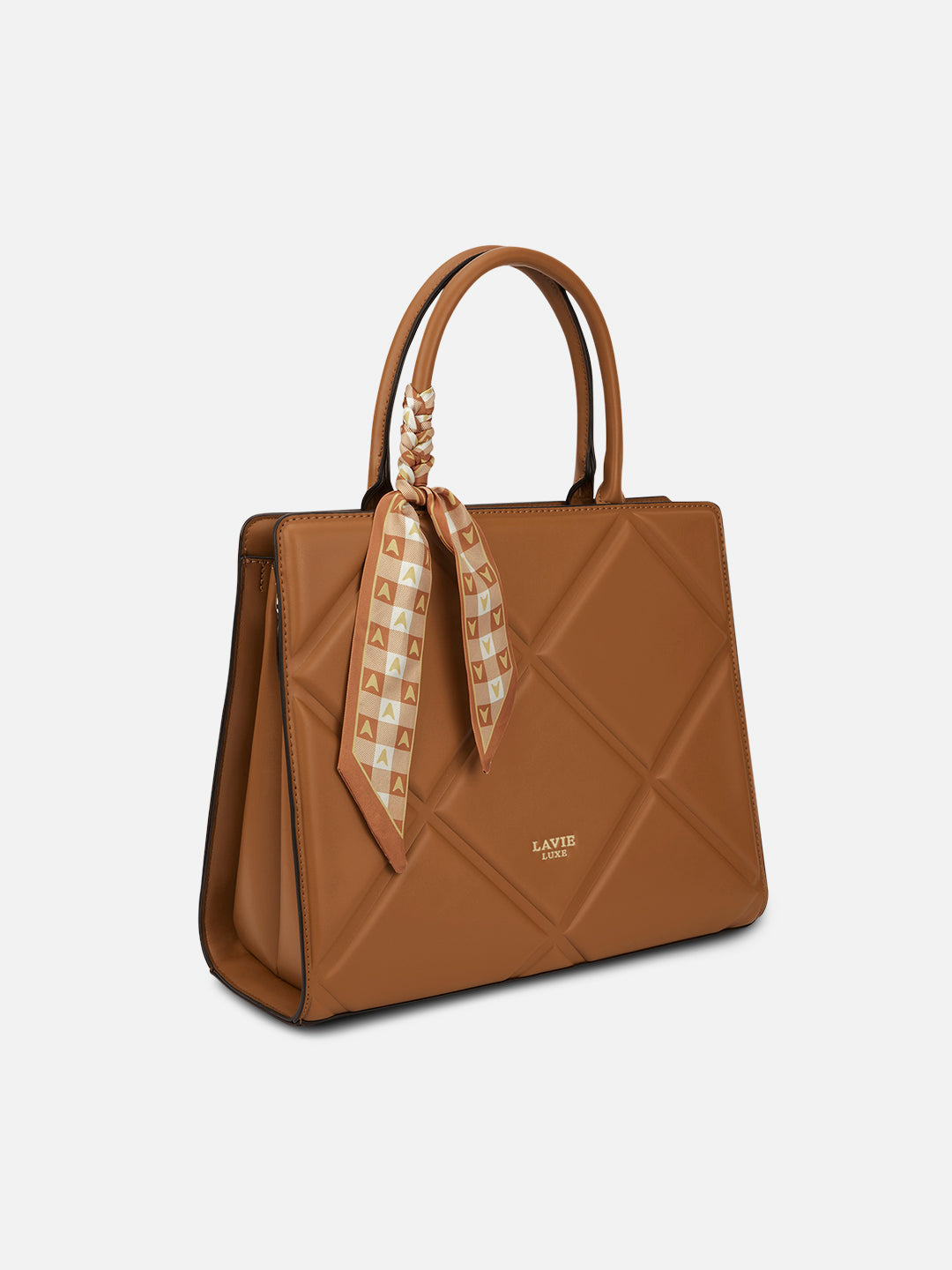 Quare Large Satchel Bag Tan