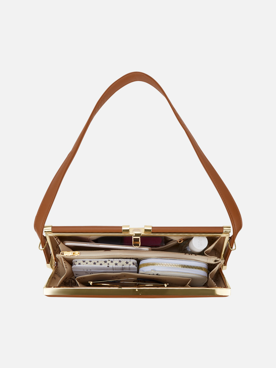 Parallel Small Frame Bag Tan
