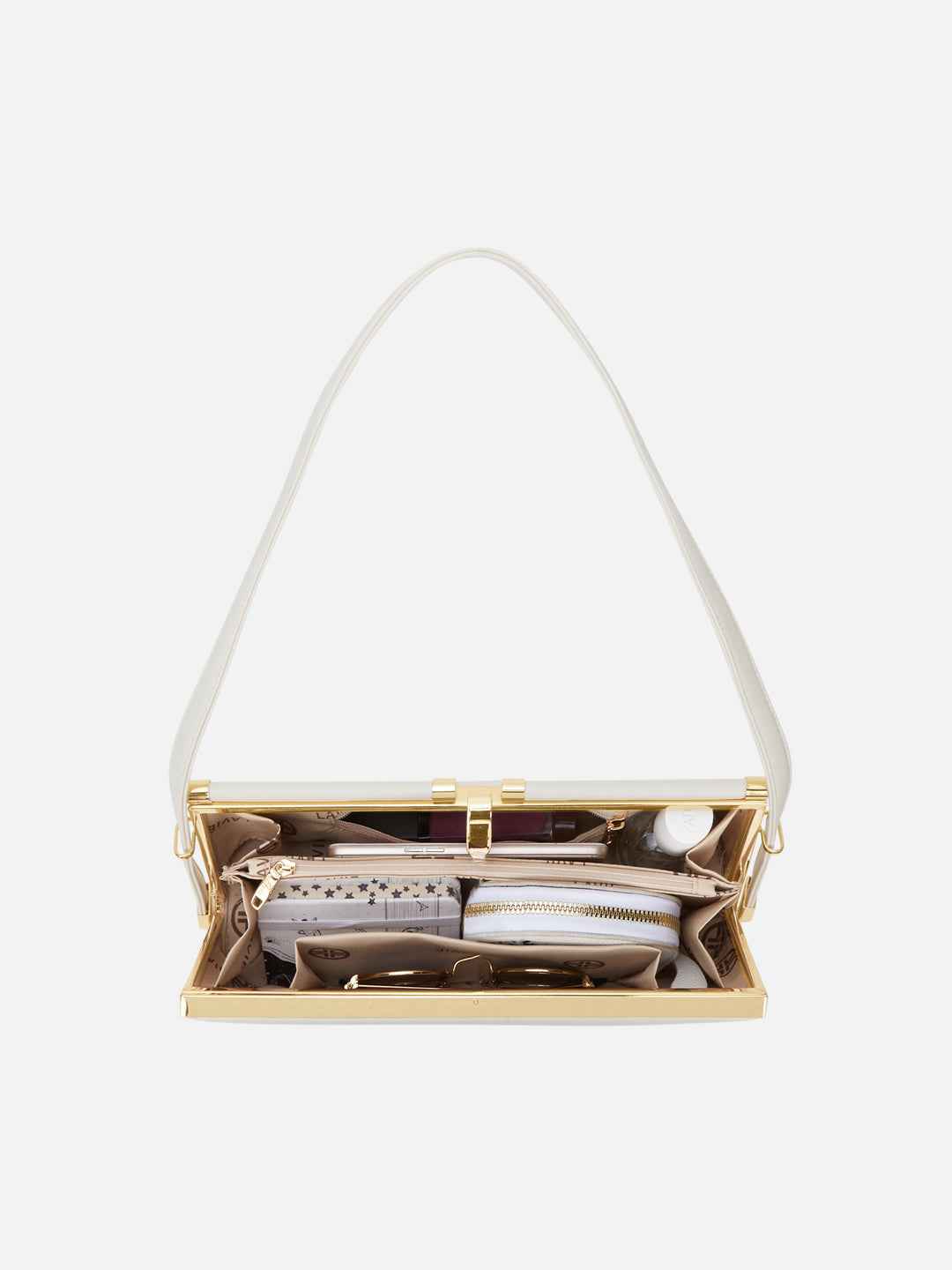 Parallel Small Frame Bag Off White