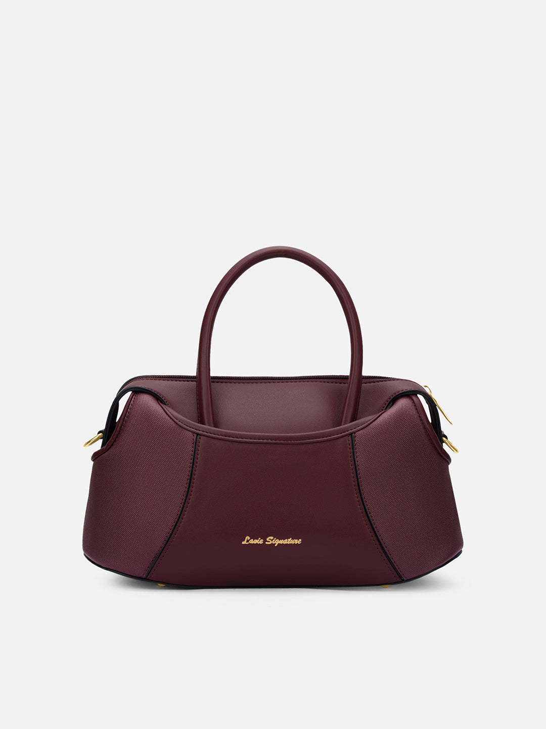 Canva Horizontal Medium Satchel Bag Wine