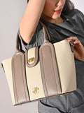 Canva Lock Large Satchel Bag