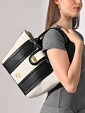 Canva Lock Large Satchel Bag