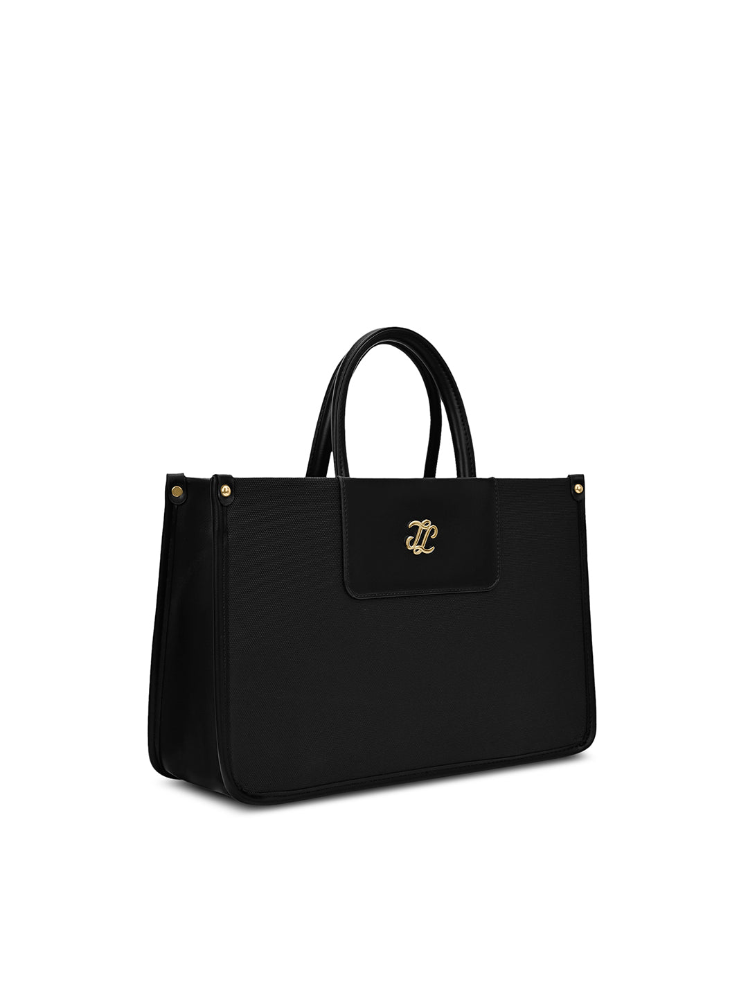 Canva Combo Set Large Tote Bag Black